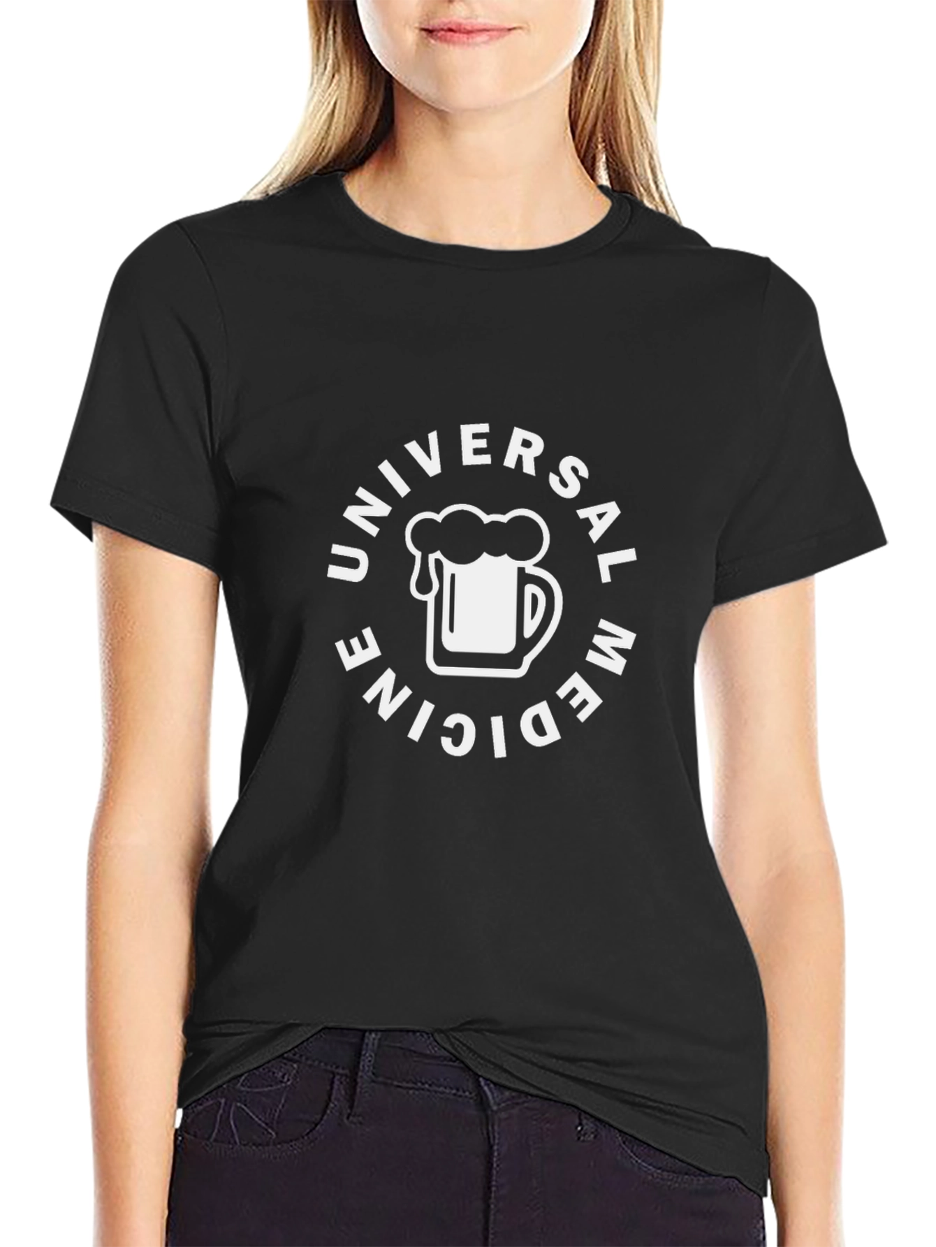 Universal Medicine Beer Mug Graphic Tee