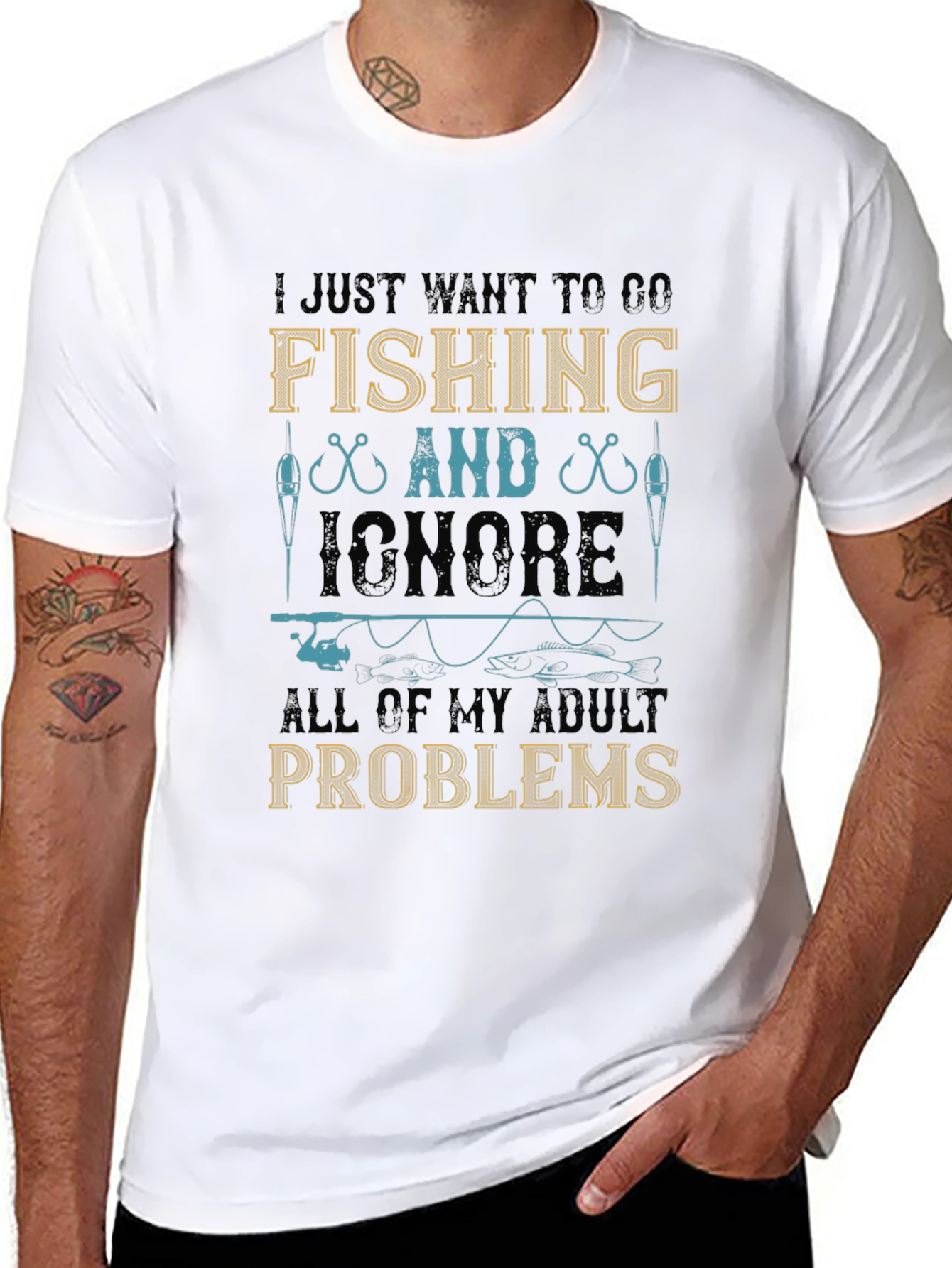 Fishing T-Shirt - Ignore Adult Problems