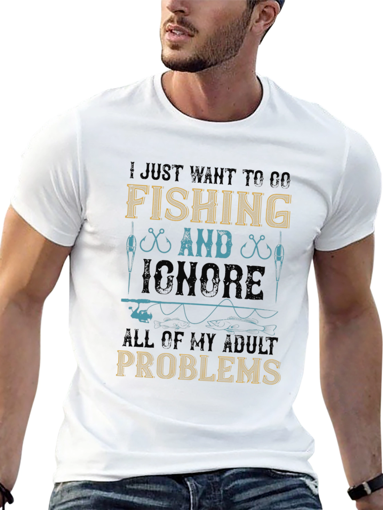 Fishing T-Shirt - Ignore Adult Problems