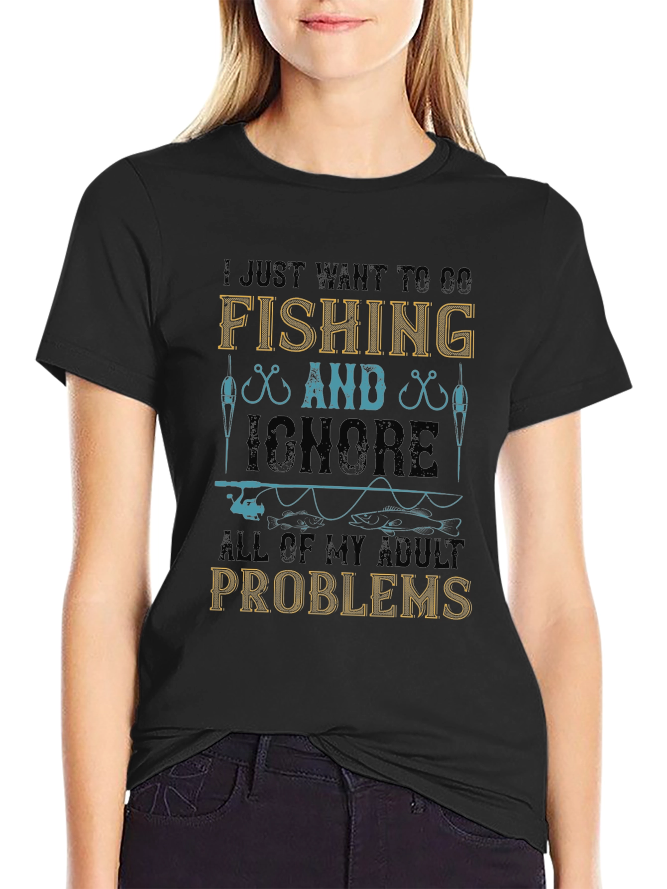 Fishing T-Shirt - Ignore Adult Problems