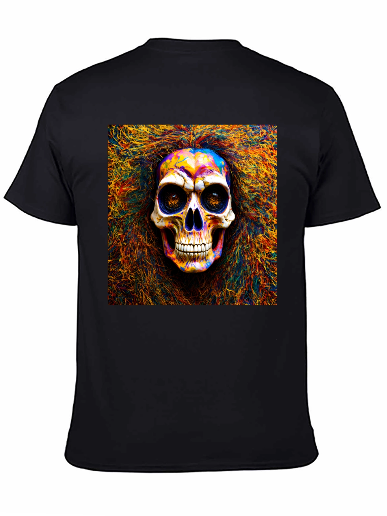Psychedelic Skull Graphic T-Shirt