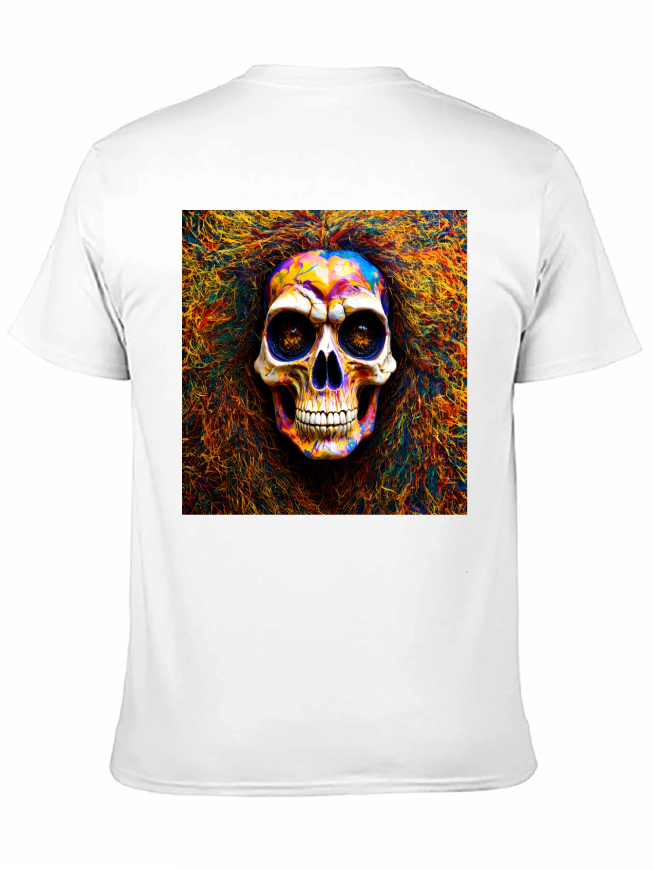 Psychedelic Skull Graphic T-Shirt