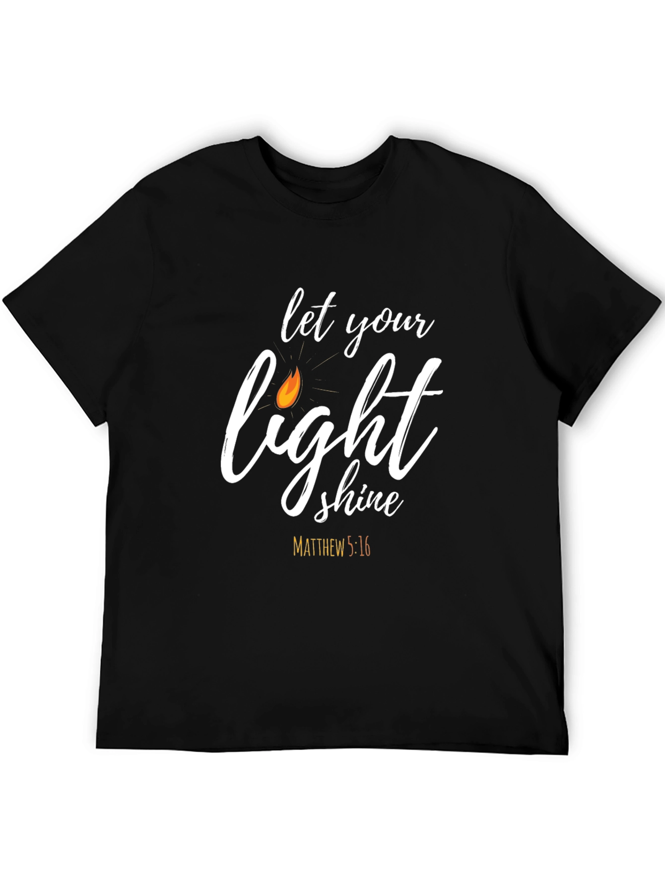 Let Your Light Shine T-Shirt - Christian Faith Apparel