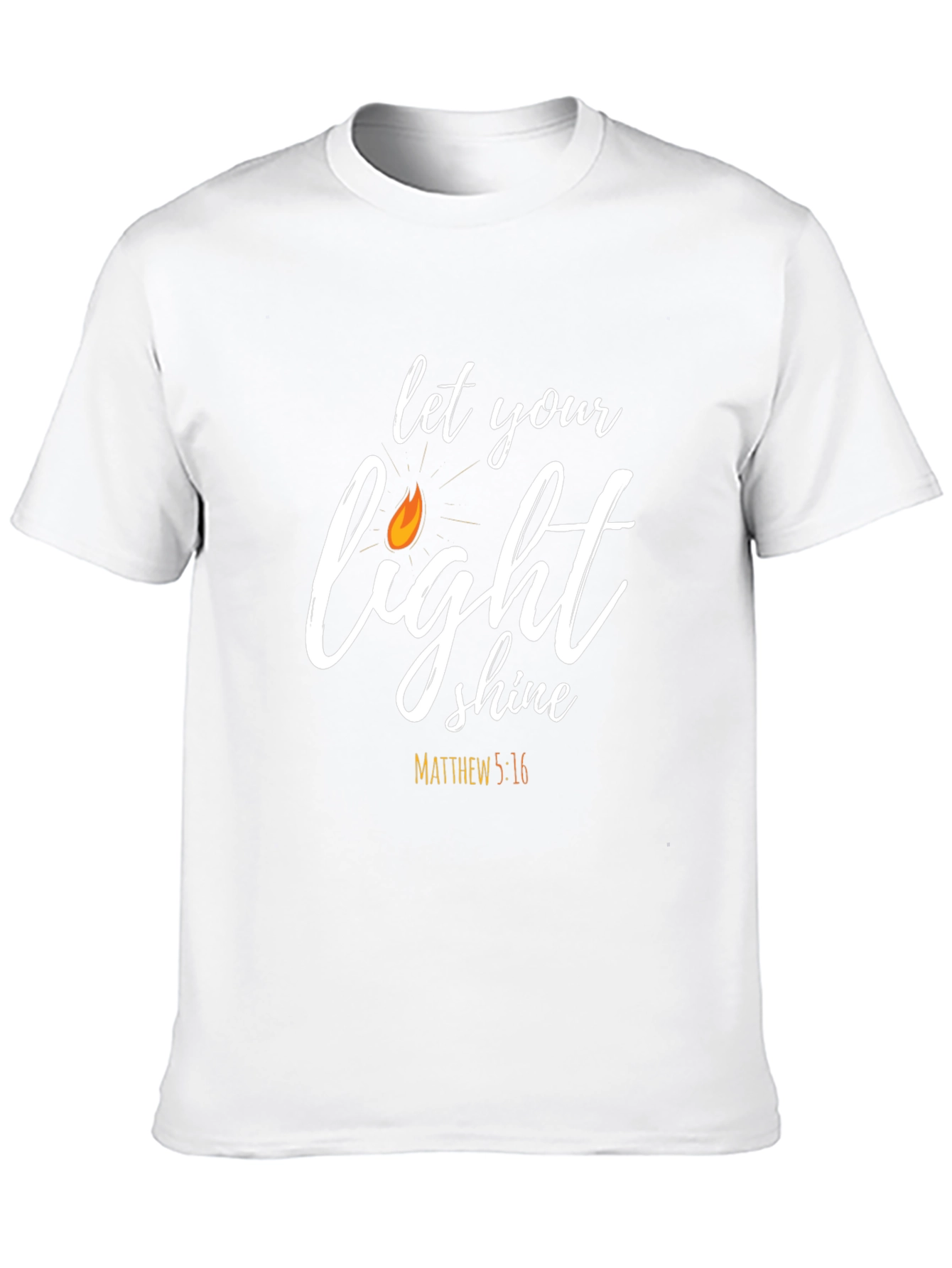 Let Your Light Shine T-Shirt - Christian Faith Apparel