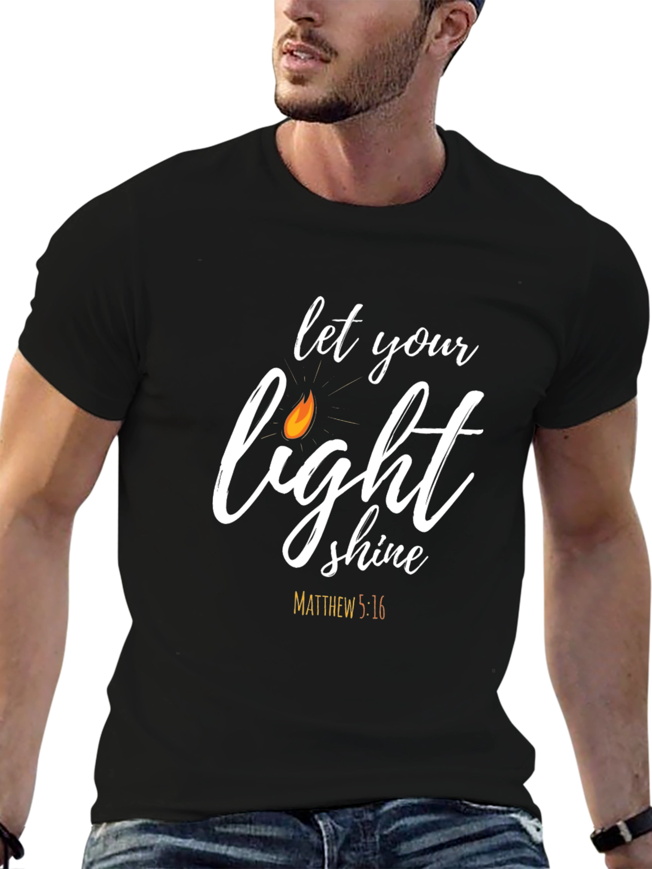 Let Your Light Shine T-Shirt - Christian Faith Apparel