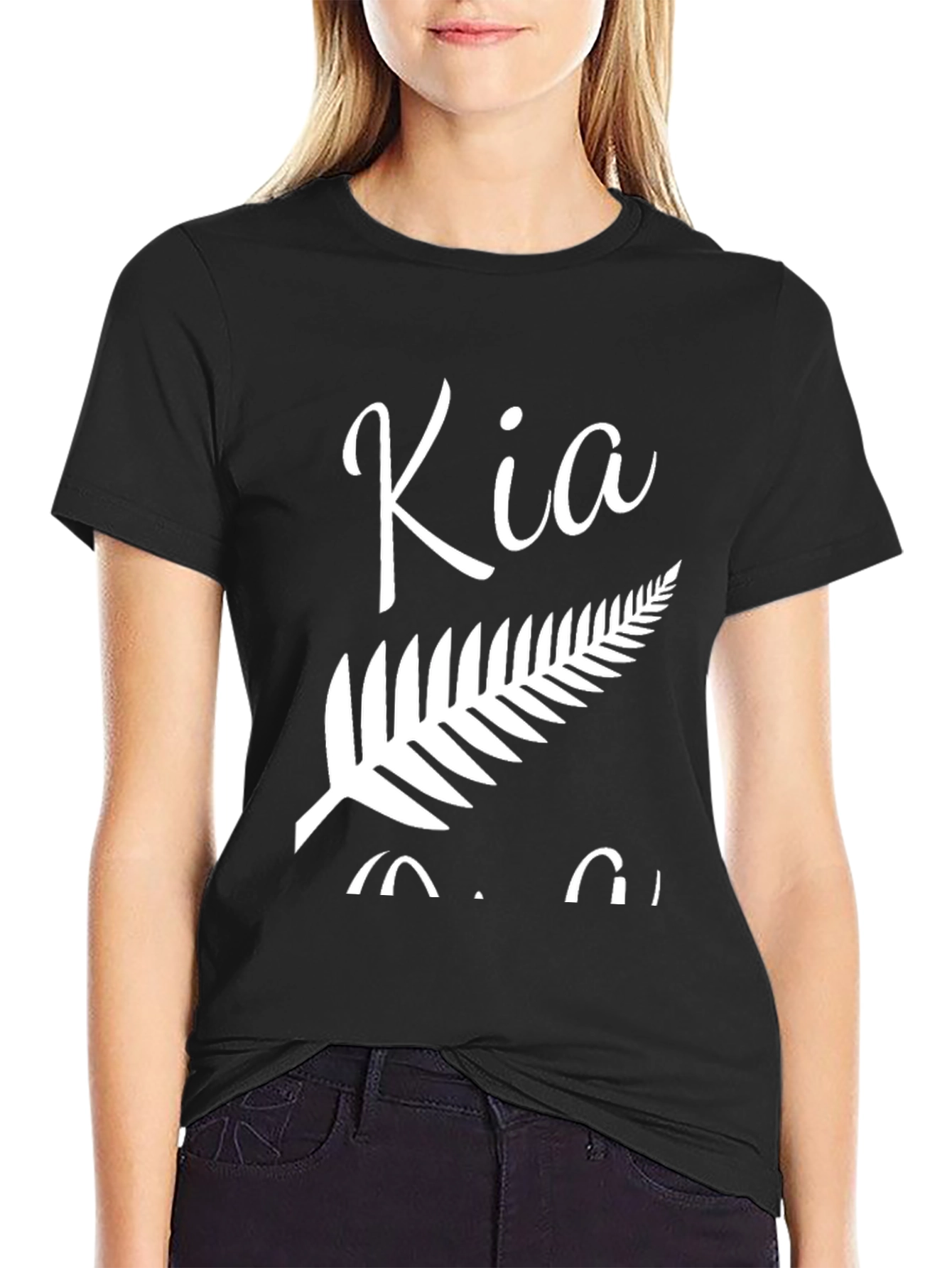 Kia Ora New Zealand T-Shirt - Fern Design