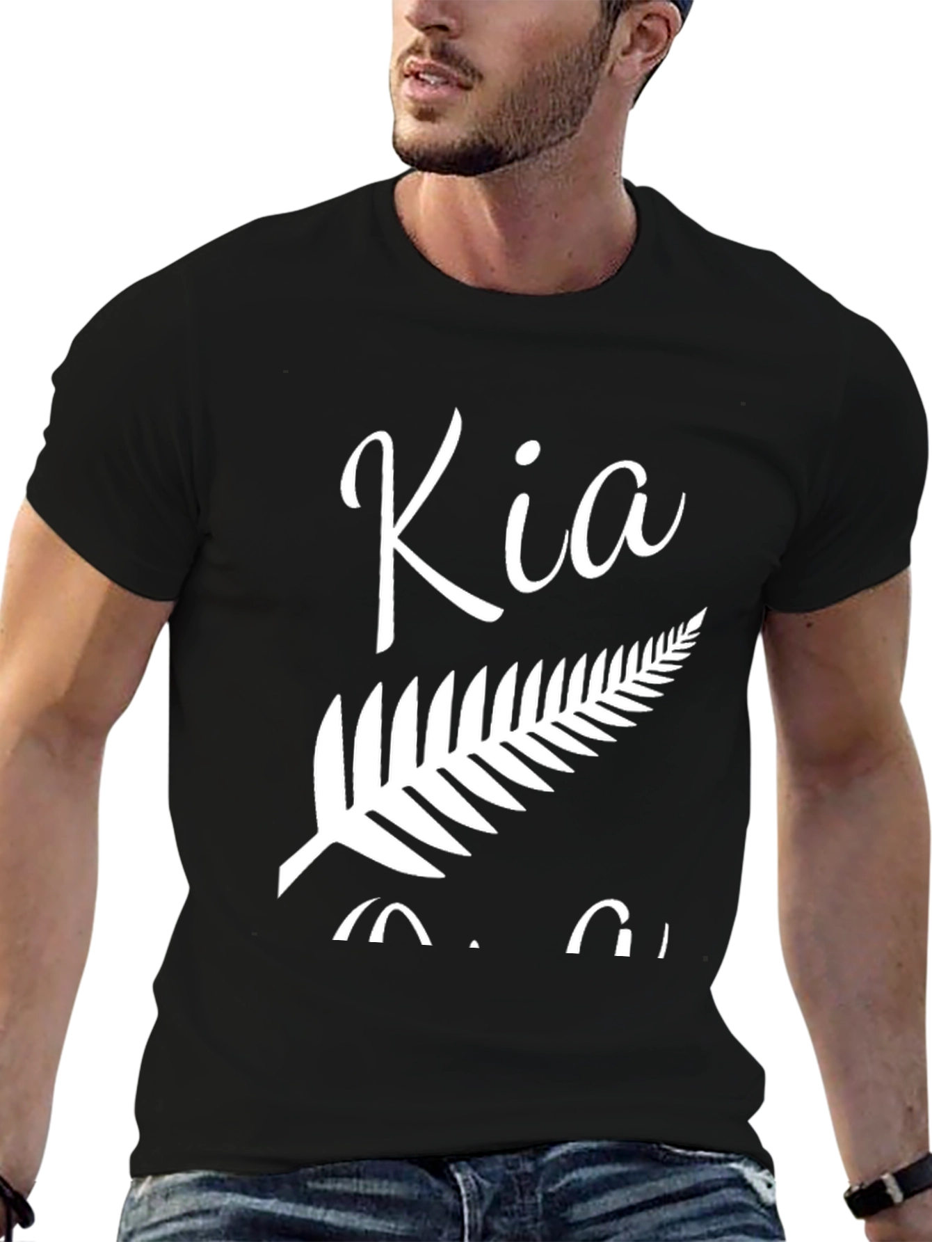 Kia Ora New Zealand T-Shirt - Fern Design
