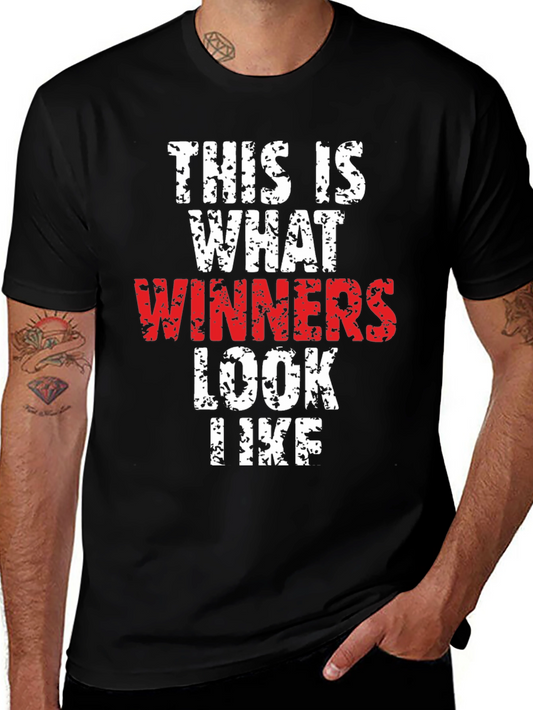 Winners T-Shirt - Motivational Black Tee