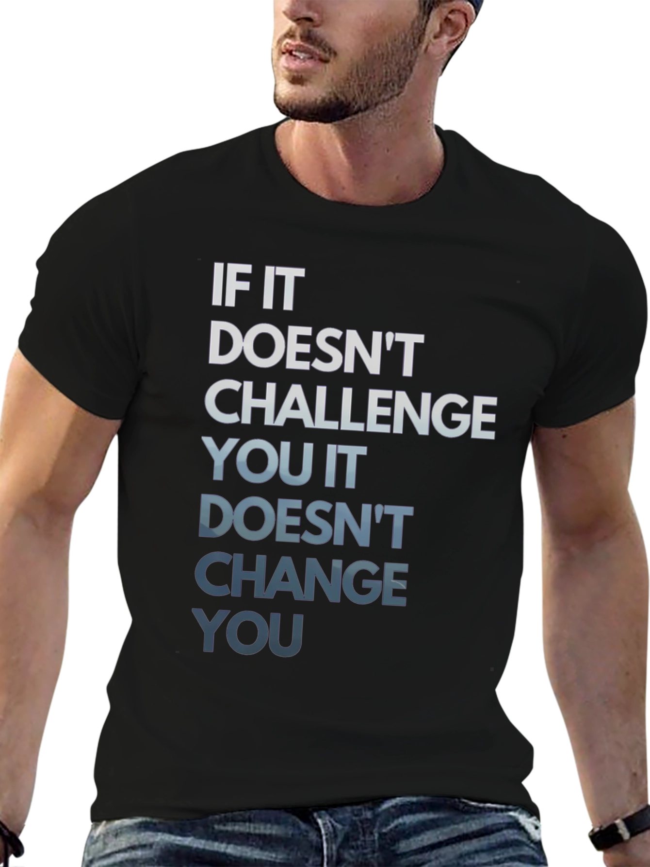 Motivational Graphic Tee - Challenge Changes You