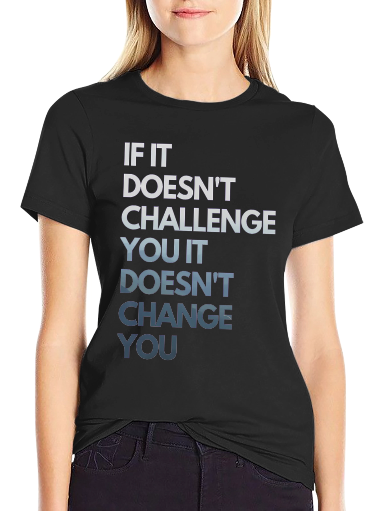 Motivational Graphic Tee - Challenge Changes You
