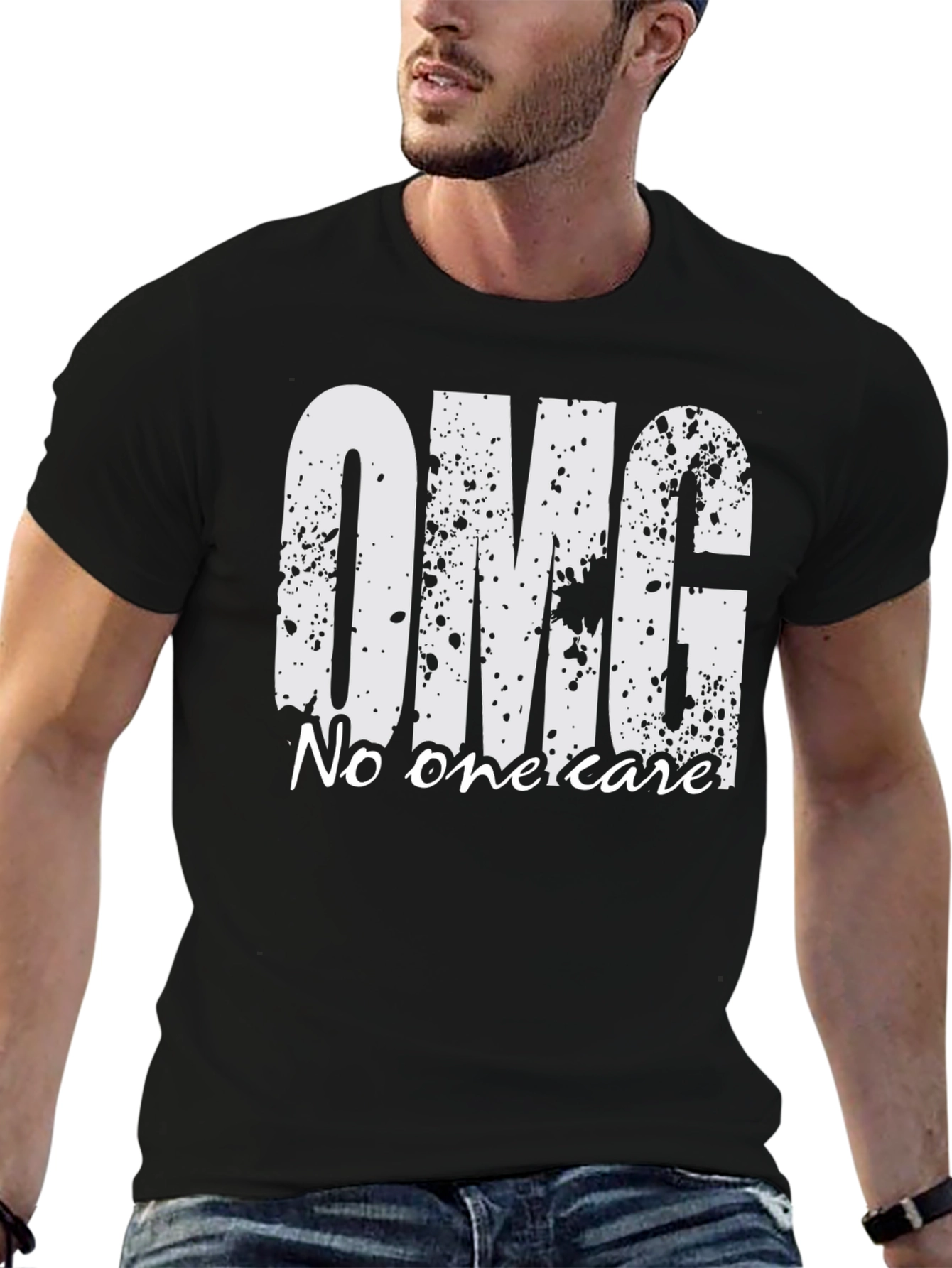OMG No One Cares T-Shirt - Funny Slogan Tee