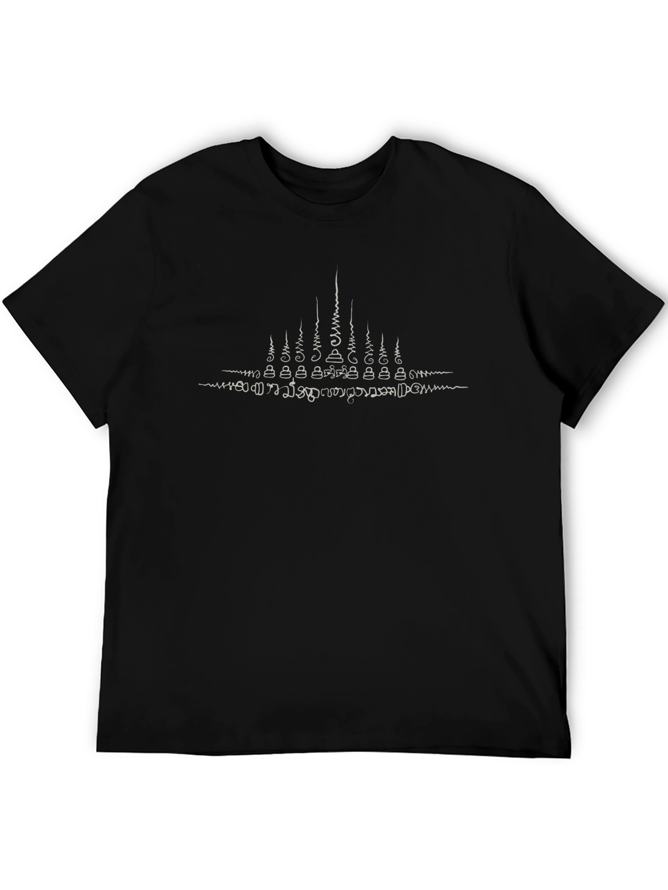 Thai Tattoo Black T-Shirt Sak Yant Blessed Design