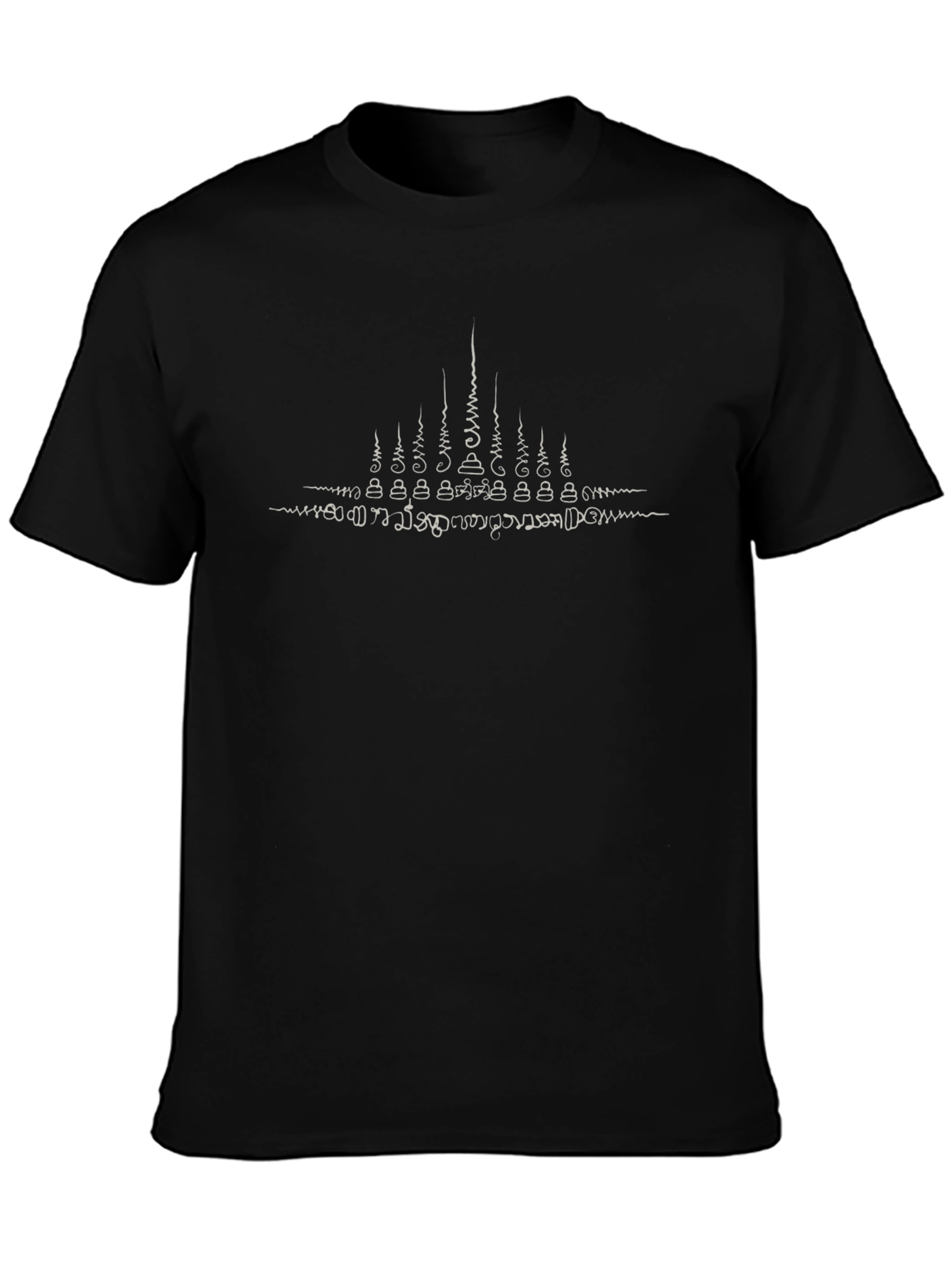 Thai Tattoo Black T-Shirt Sak Yant Blessed Design