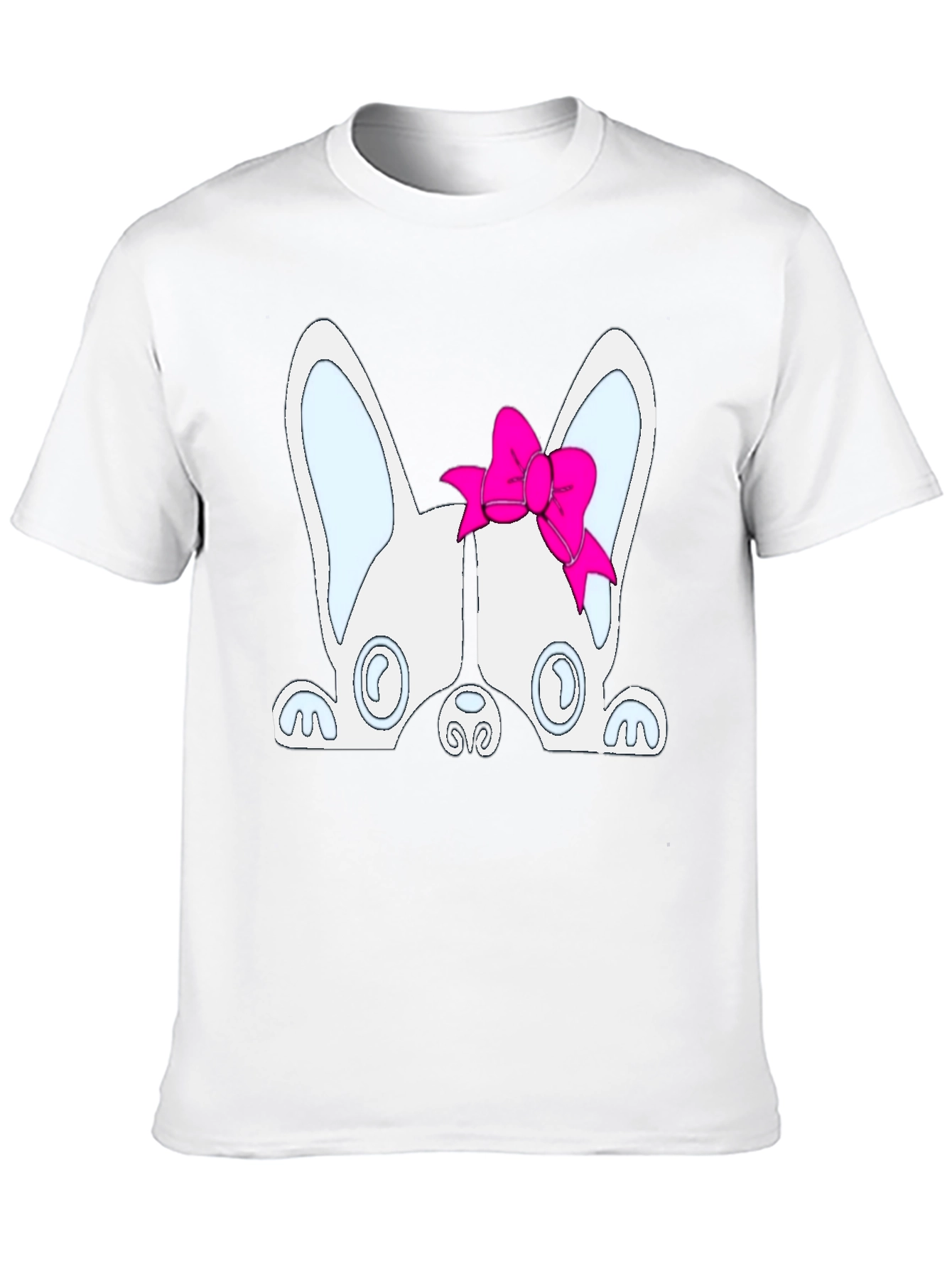 Dog with Bow T-Shirt - Cute Puppy Tee