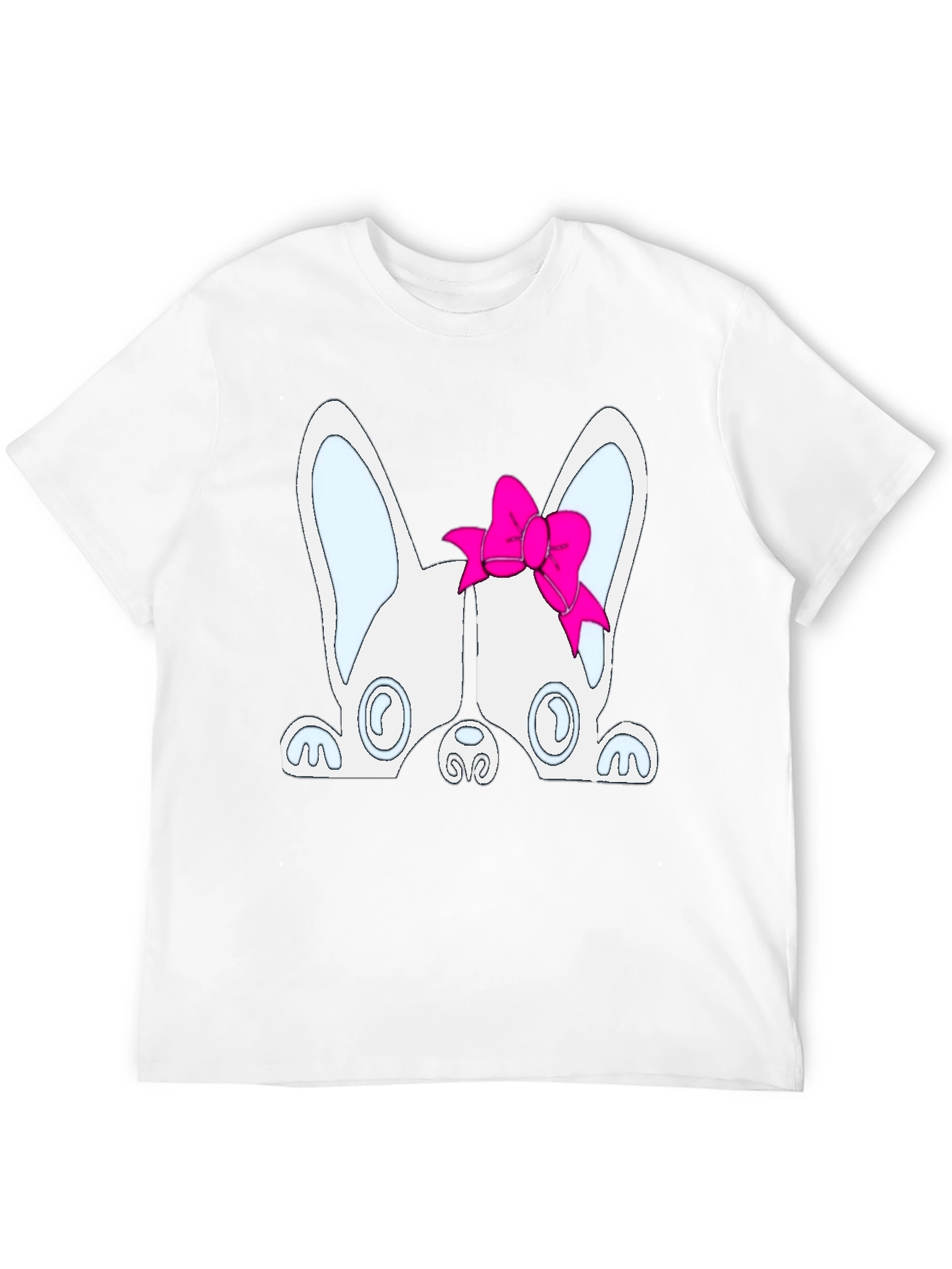 Dog with Bow T-Shirt - Cute Puppy Tee