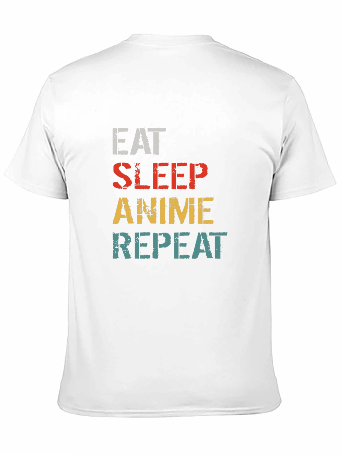 Eat Sleep Anime Repeat Black T-Shirt