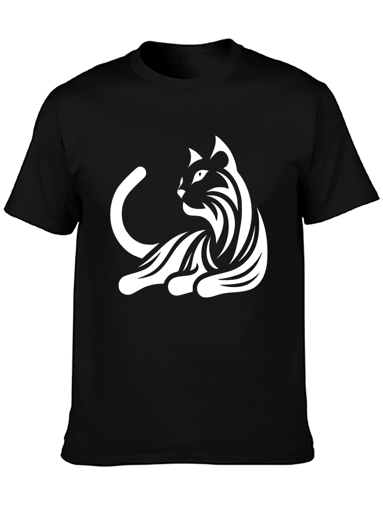 Cool Cat Graphic T-Shirt - Black