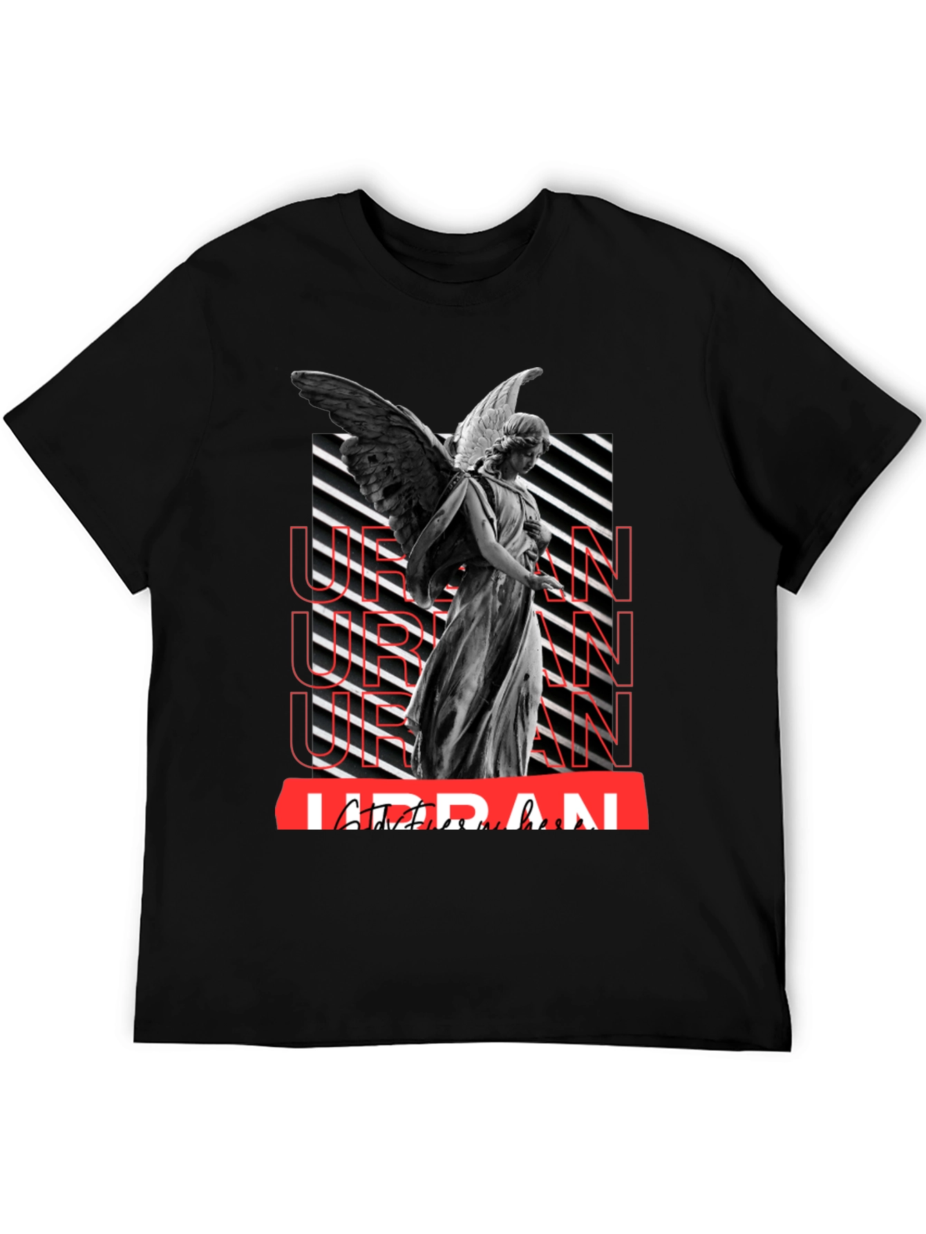 Urban Angel Graphic T-Shirt - Trendy Streetwear