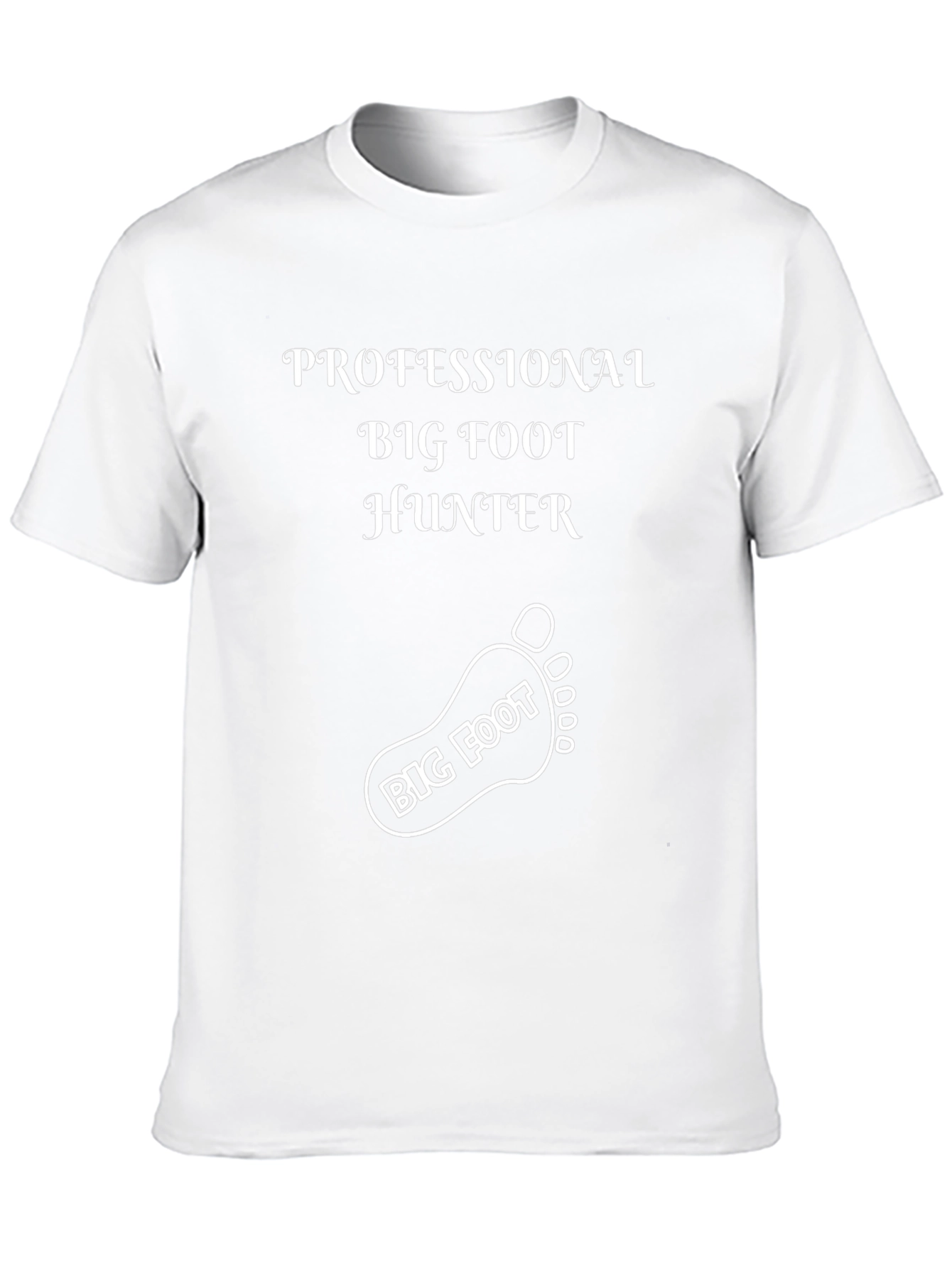 Professional Bigfoot Hunter Black Graphic Tee