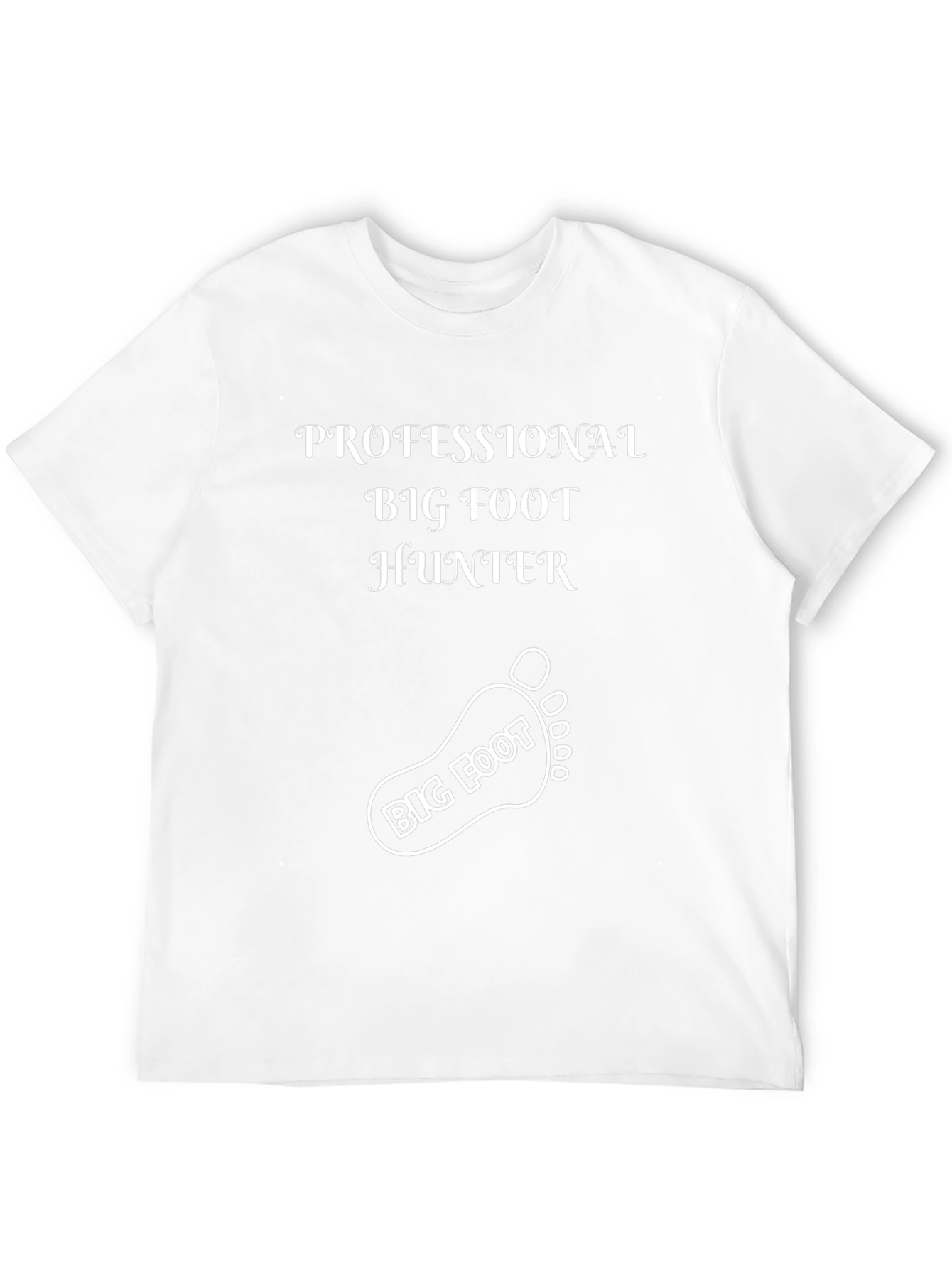Professional Bigfoot Hunter Black Graphic Tee
