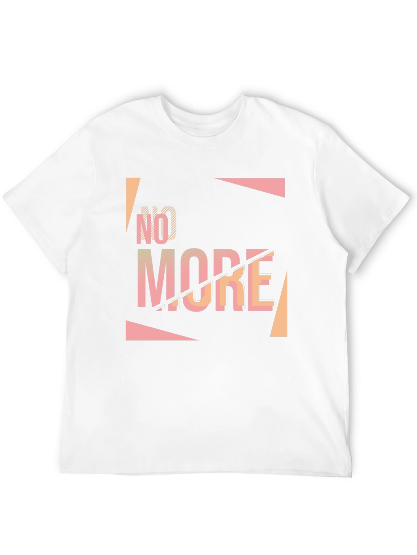 Edgy No More Graphic Black T-Shirt