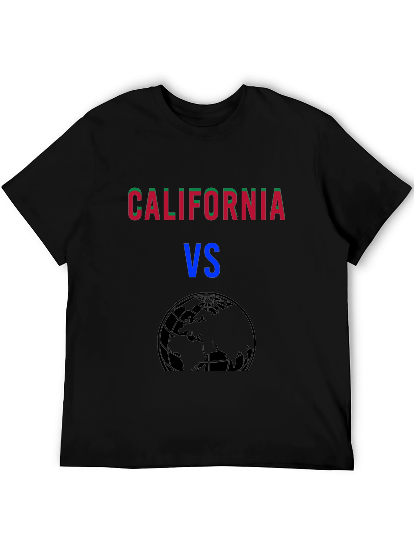 California VS the World Black T-Shirt