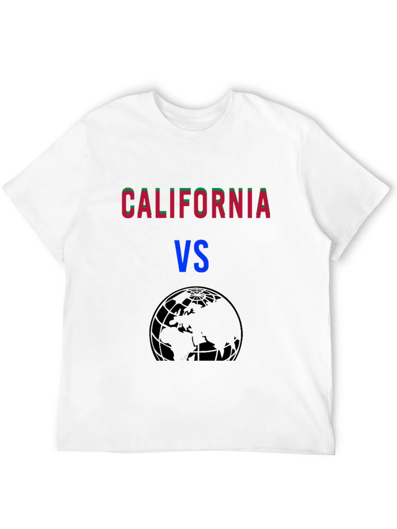 California VS the World Black T-Shirt