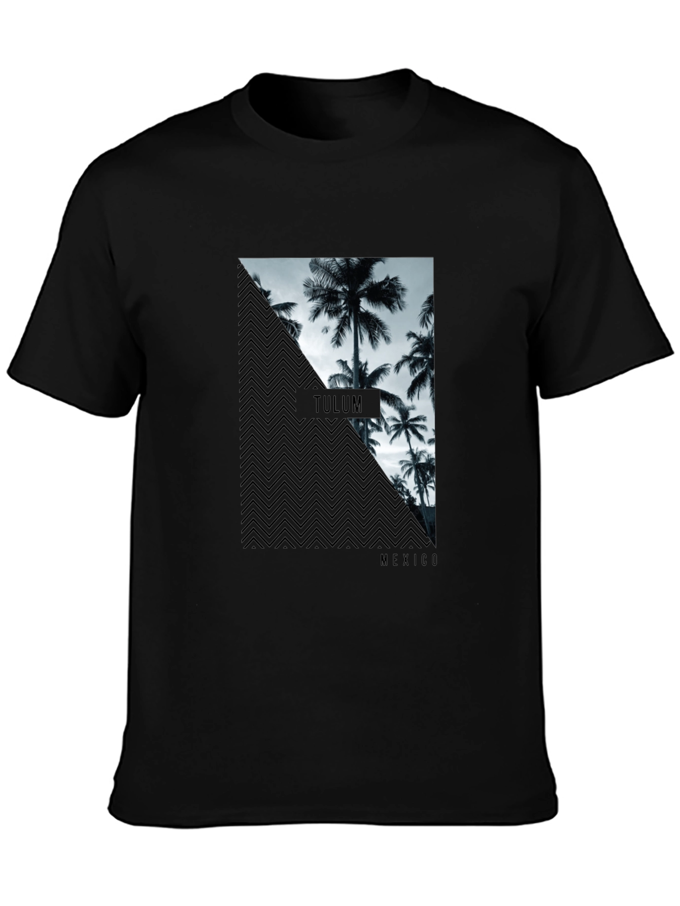 Tulum Mexico Graphic Tee - Black