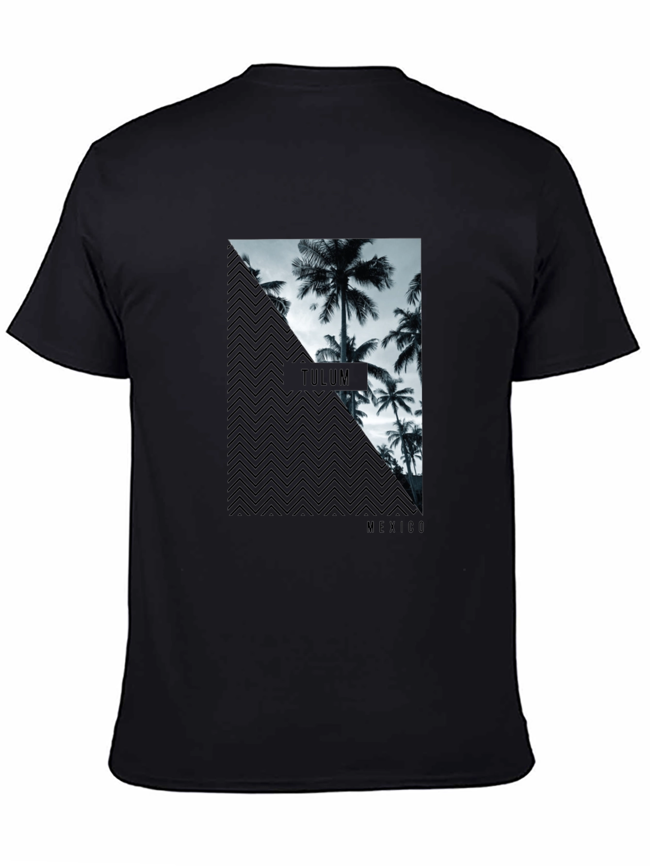 Tulum Mexico Graphic Tee - Black