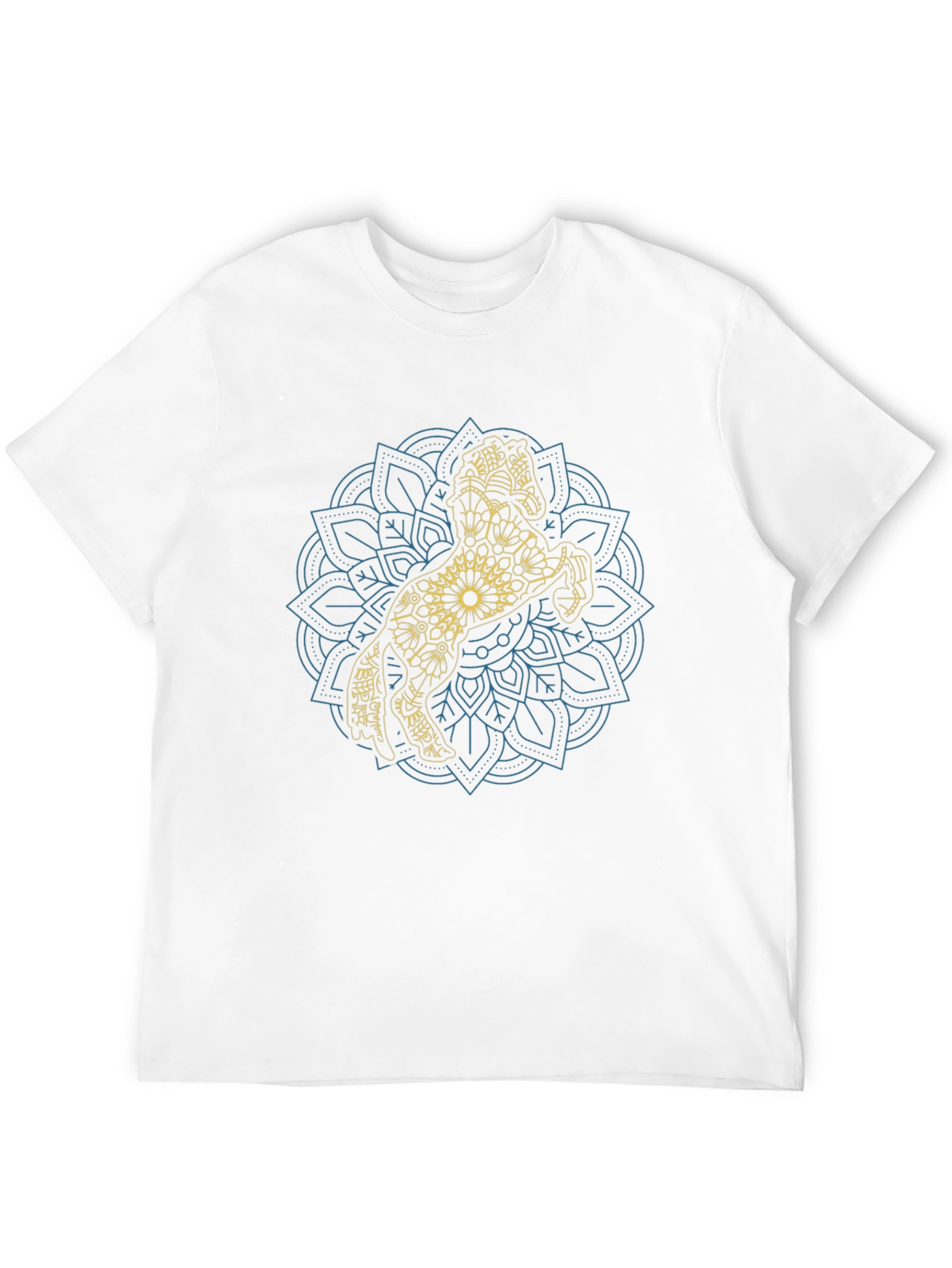 Horse Mandala Graphic Tee - Black Cotton T-Shirt