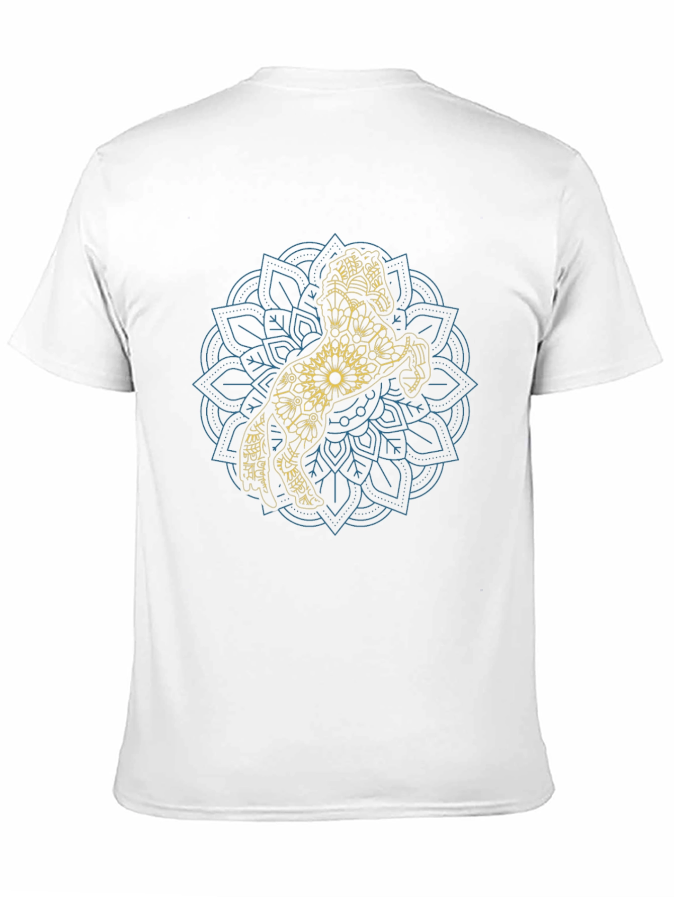 Horse Mandala Graphic Tee - Black Cotton T-Shirt