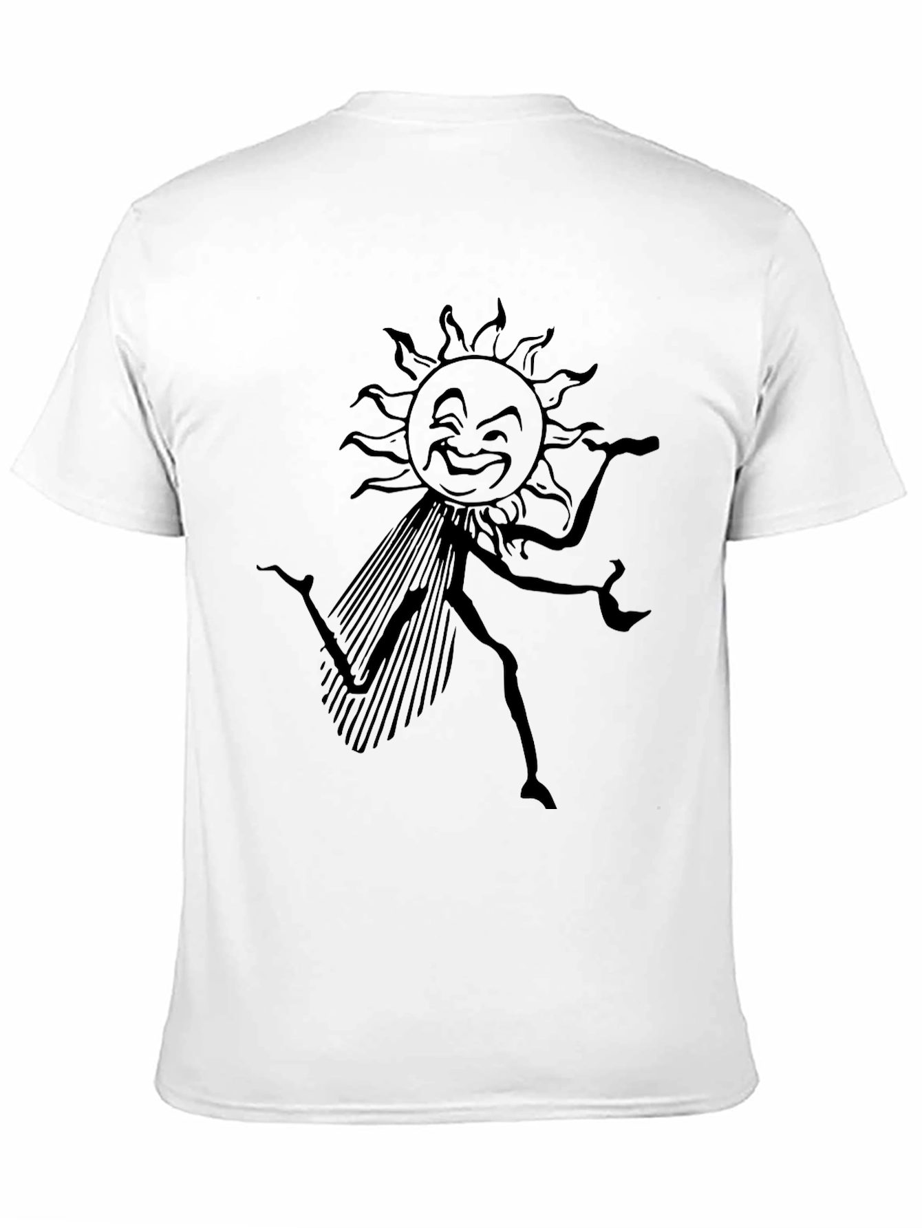 Dancing Sun Graphic Tee - Black