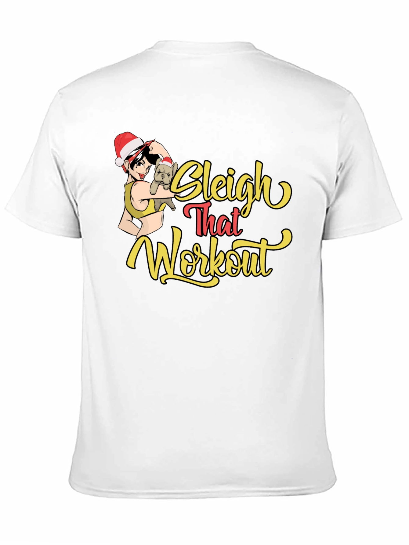 Sleigh That Workout Black Graphic Tee