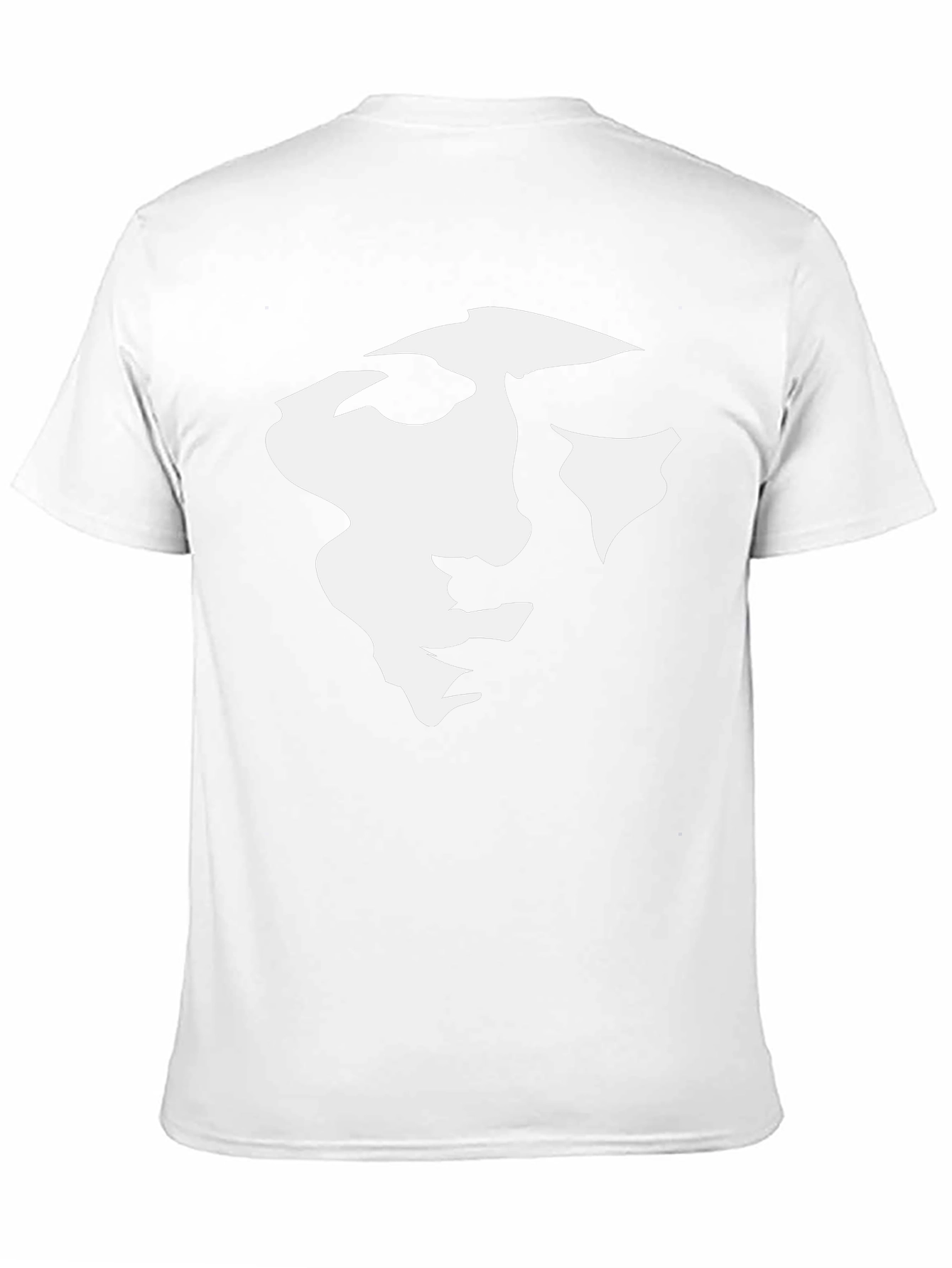 Abstract Face Graphic Black T-Shirt