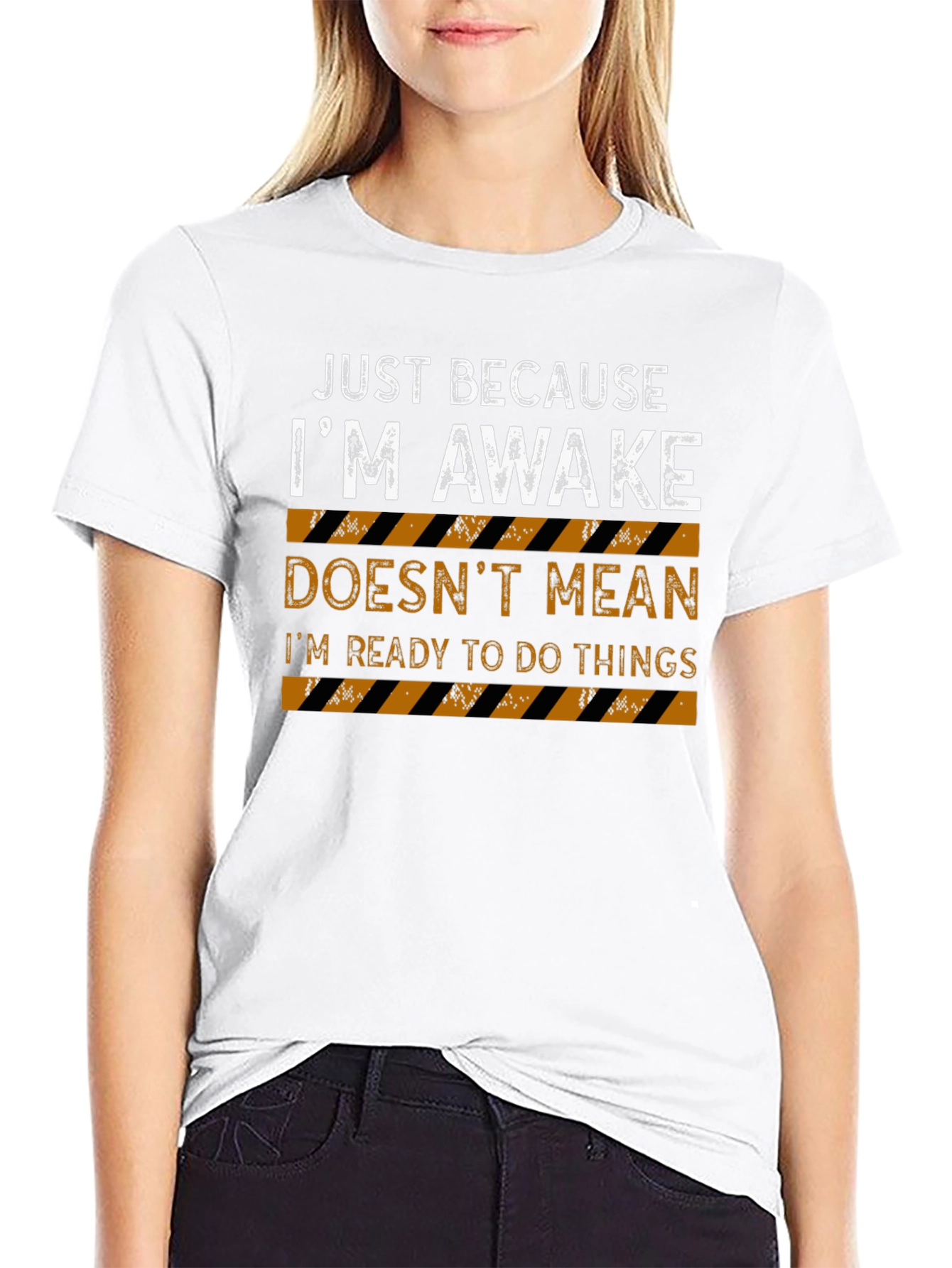 Just Because Im Awake Mens T-Shirt