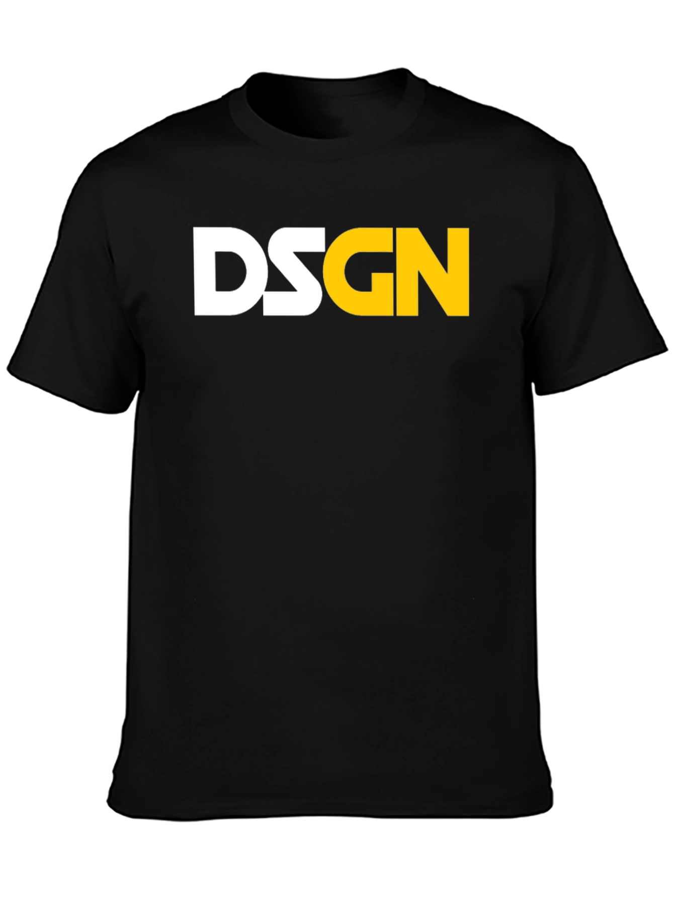 DSGN Black Graphic Tee - Modern Streetwear
