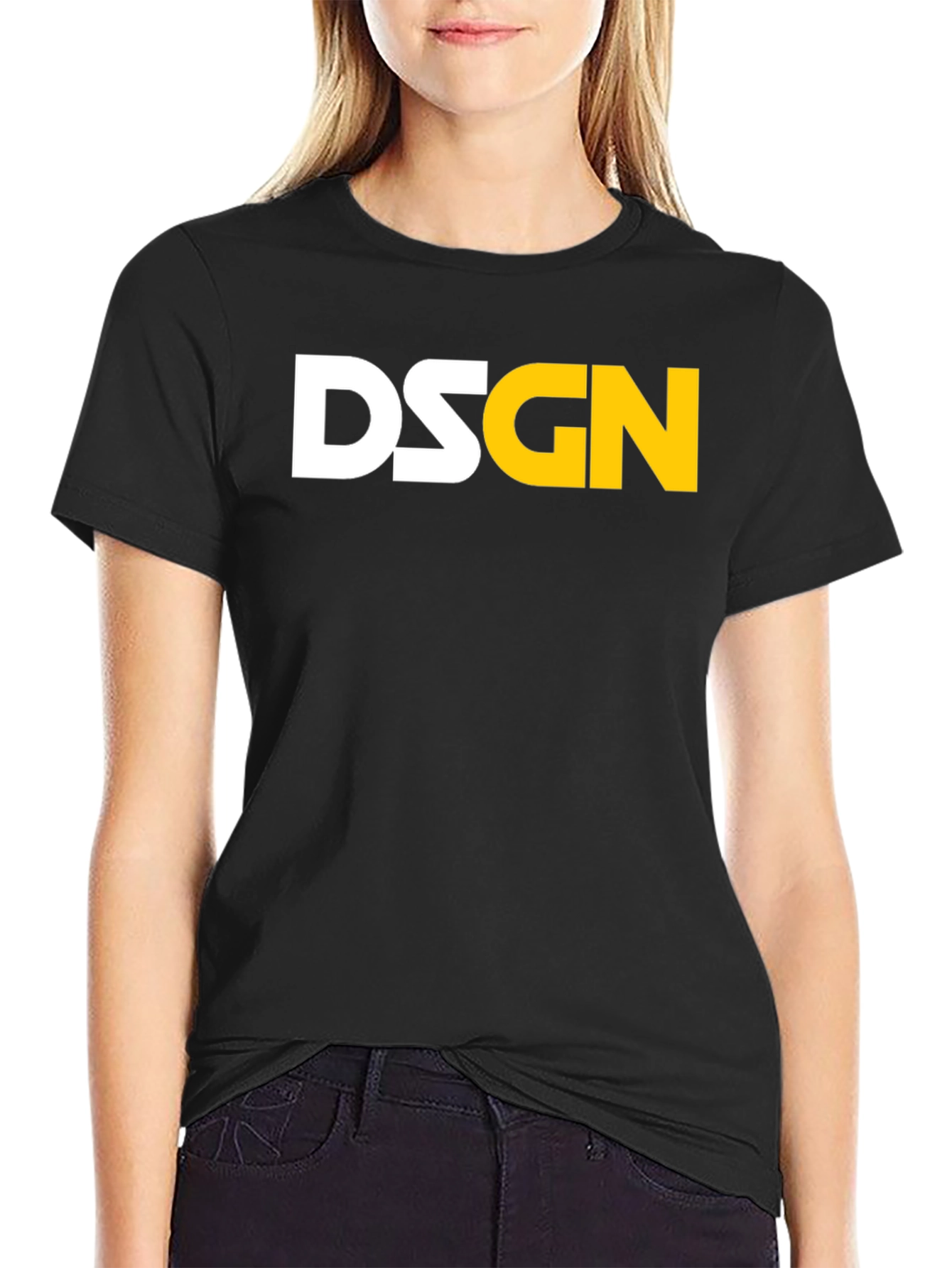 DSGN Black Graphic Tee - Modern Streetwear