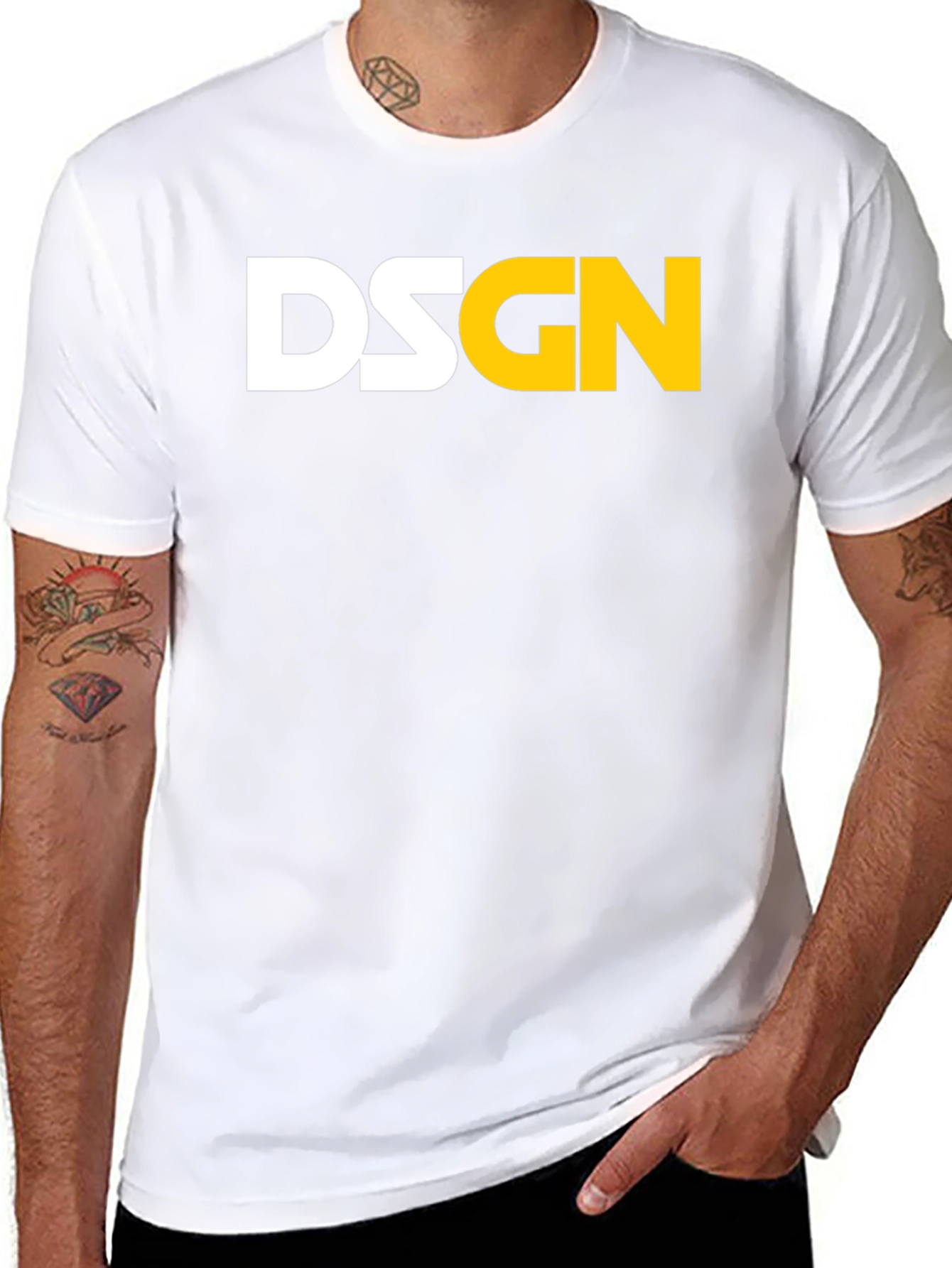 DSGN Black Graphic Tee - Modern Streetwear
