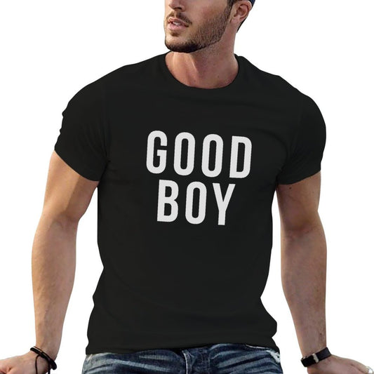 GOOD BOY Statement Graphic T-Shirt, Minimal Typography Streetwear Tee, Bold Attitude Cotton Short Sleeve Shirt, Everyday Casual Unisex Top