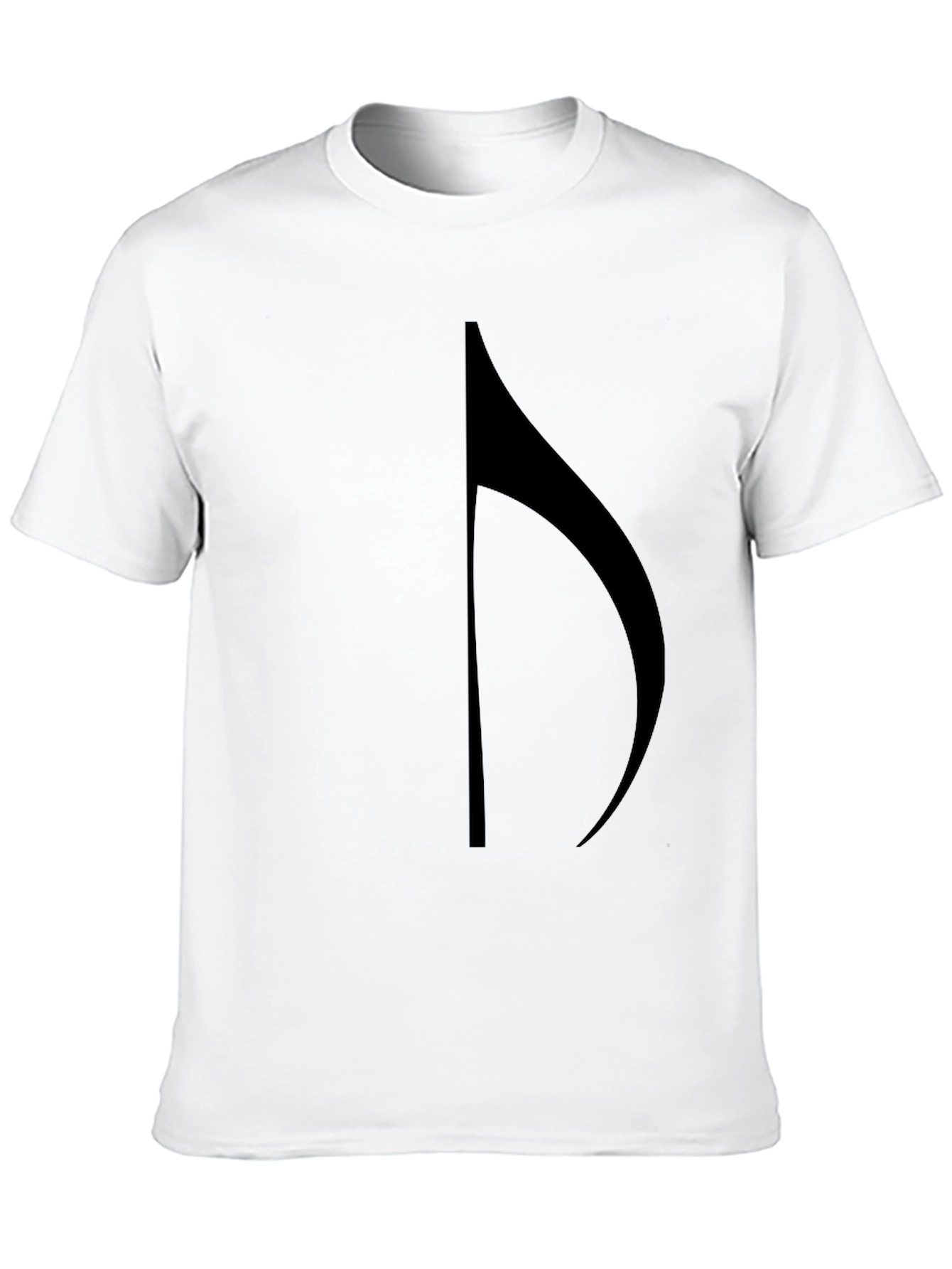 Music Note Graphic Black T-Shirt