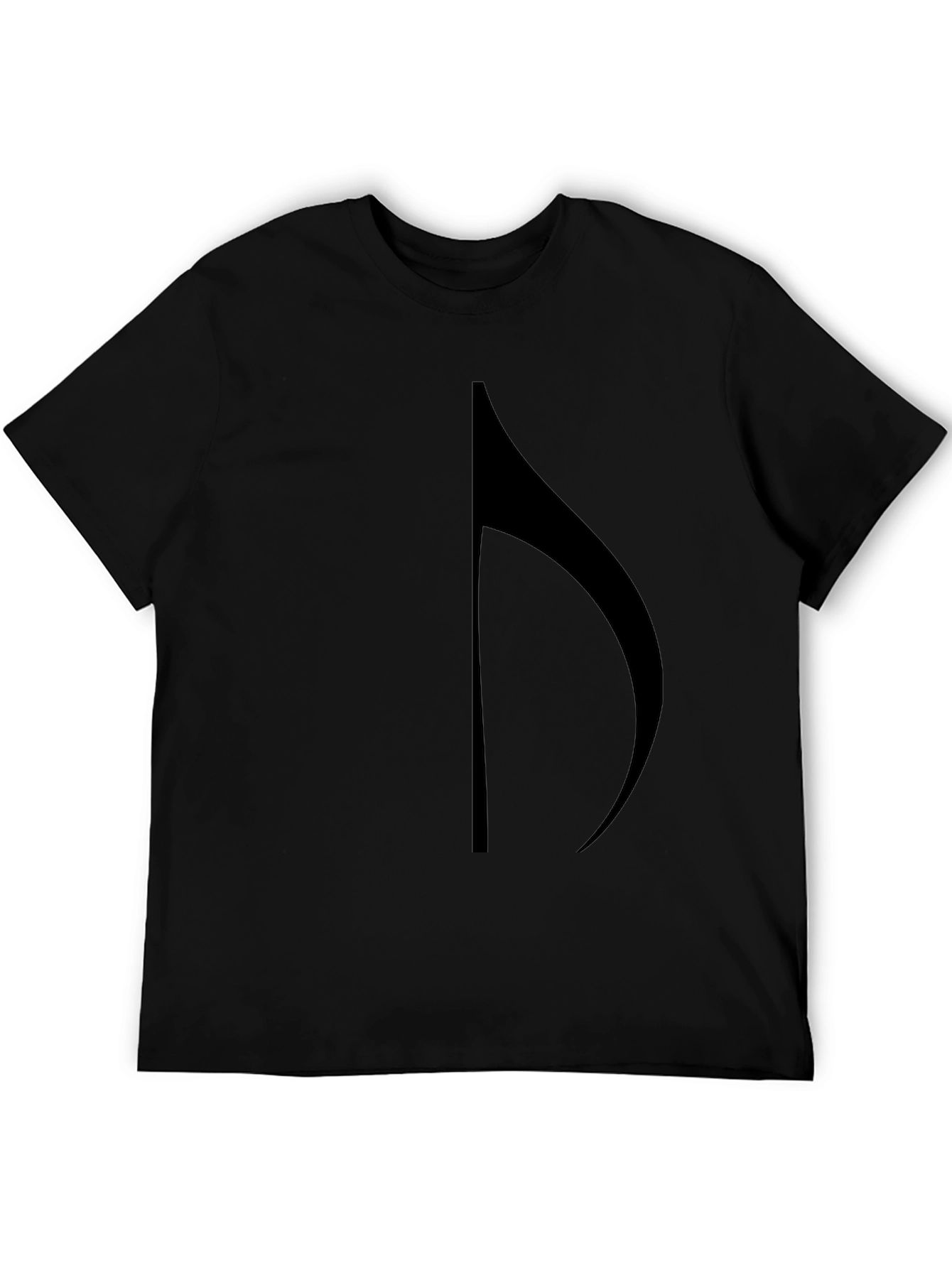 Music Note Graphic Black T-Shirt