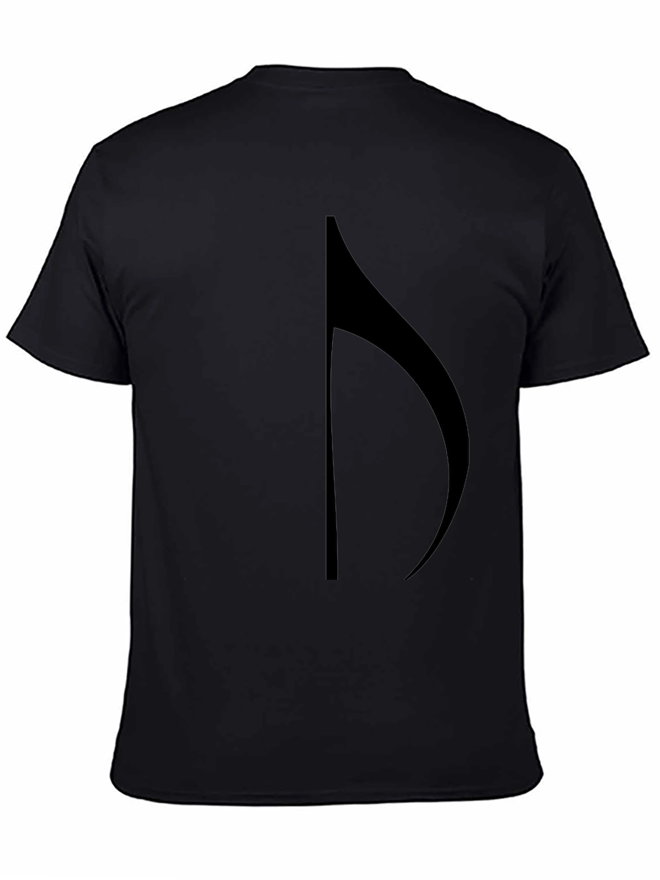 Music Note Graphic Black T-Shirt