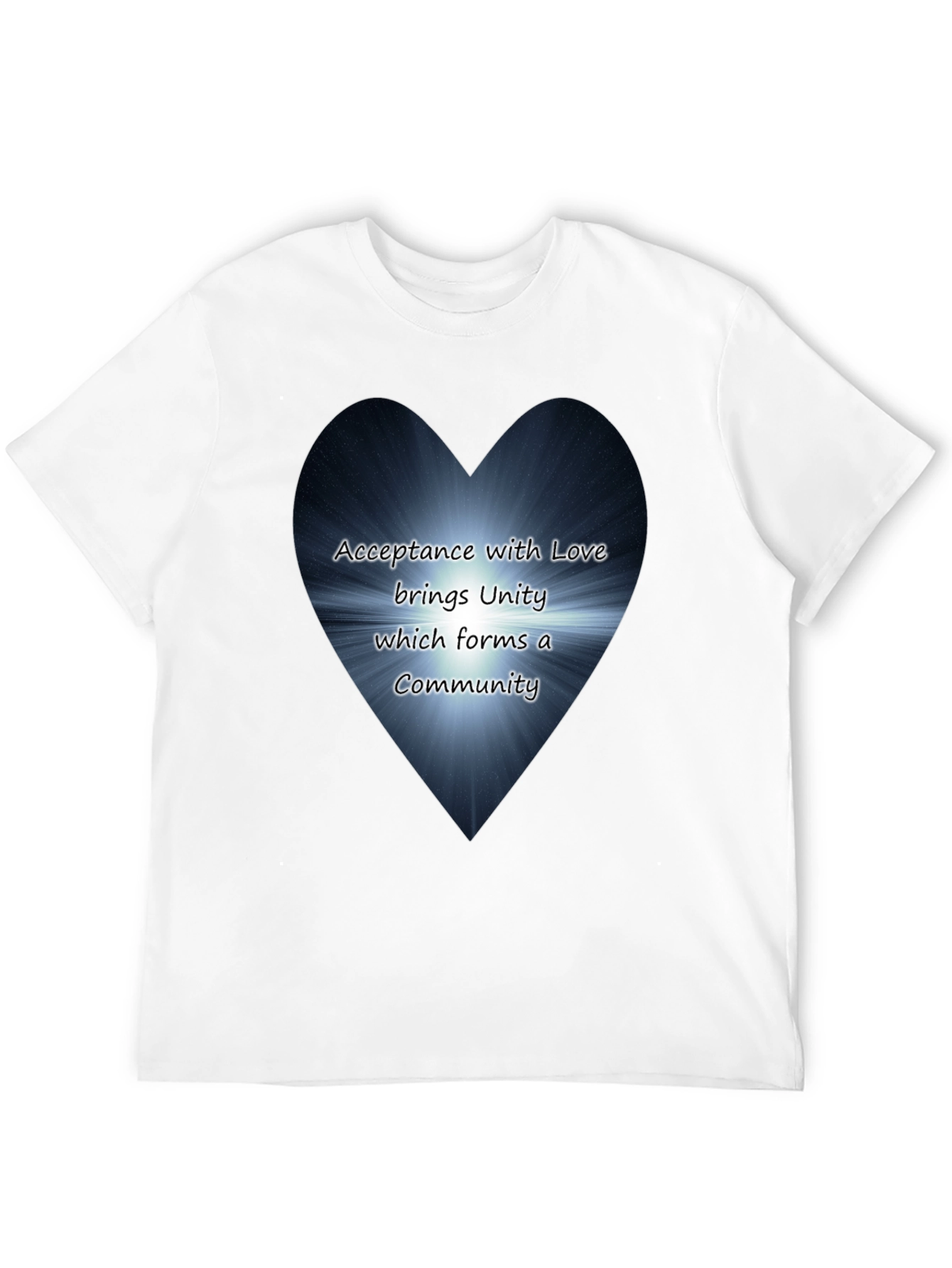 Love & Unity Heart Graphic T-Shirt - Acceptance Community