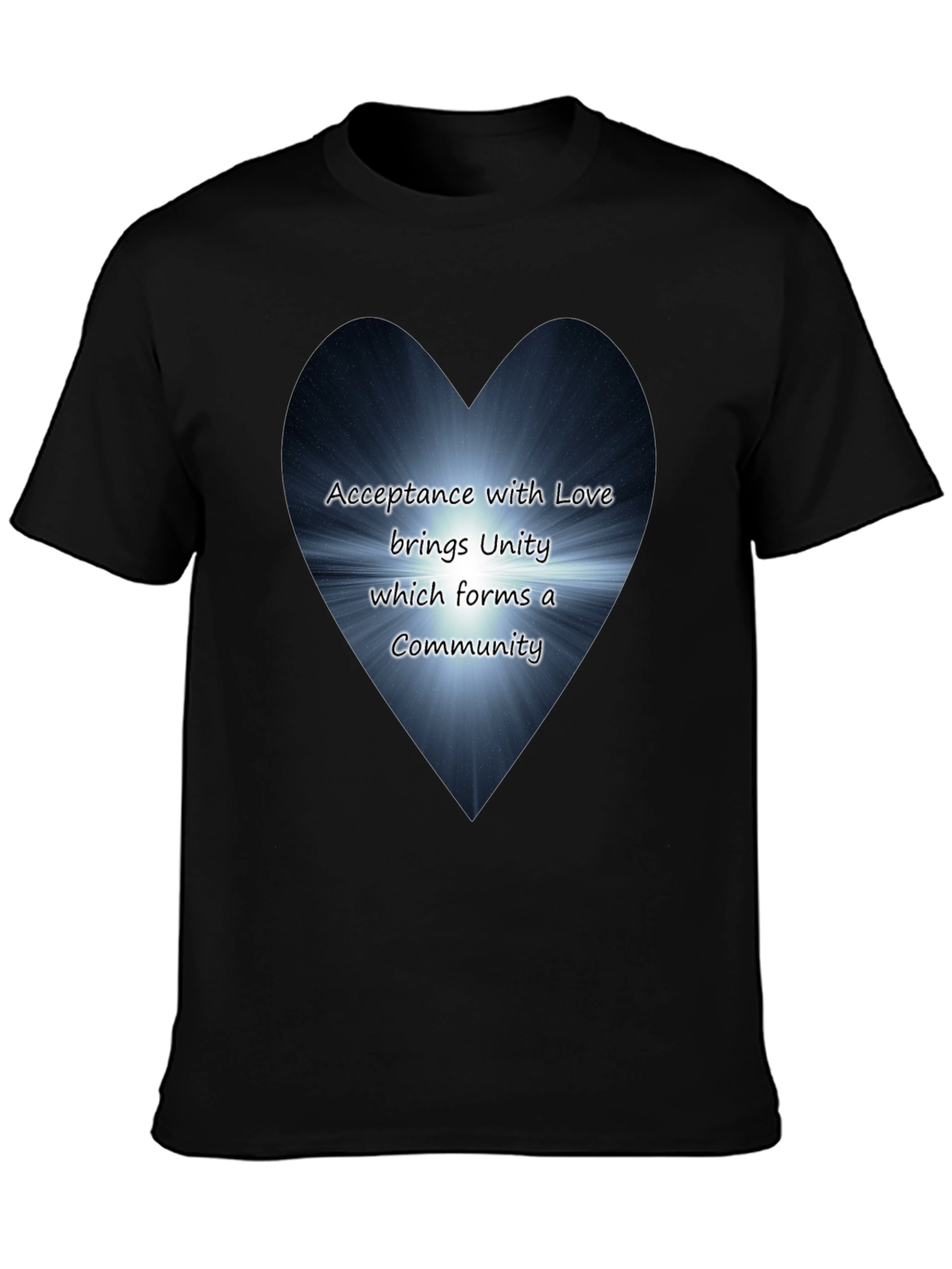 Love & Unity Heart Graphic T-Shirt - Acceptance Community