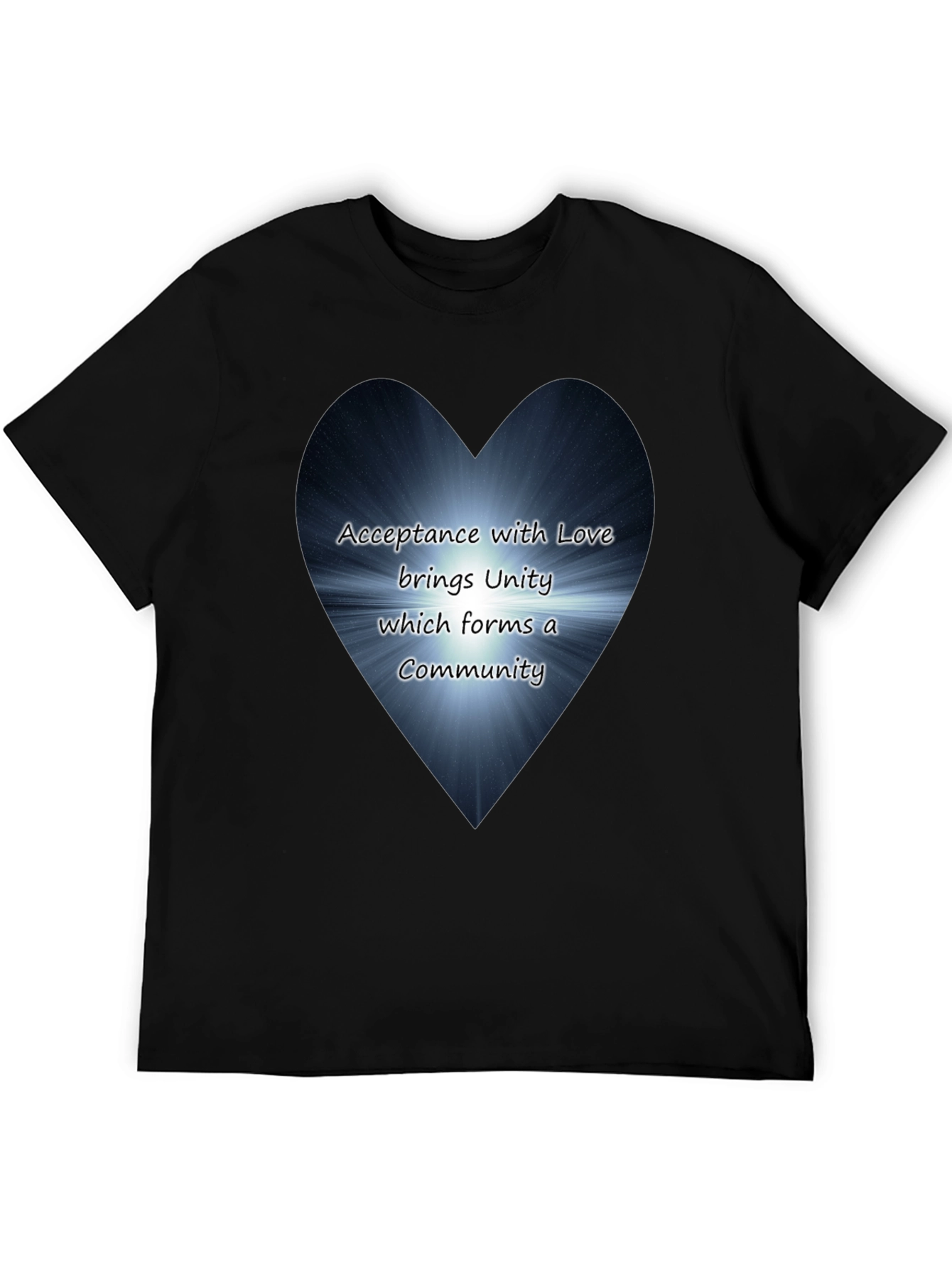 Love & Unity Heart Graphic T-Shirt - Acceptance Community