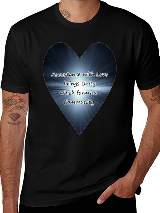 Love & Unity Heart Graphic T-Shirt - Acceptance Community