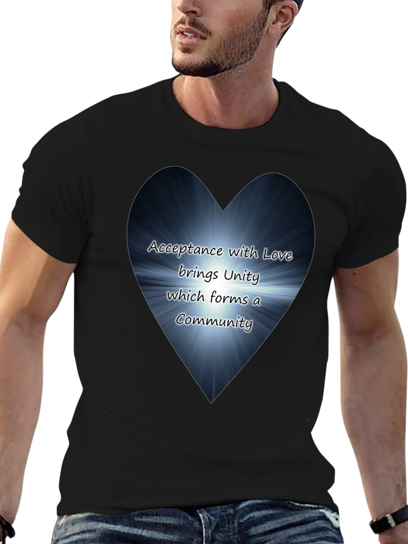 Love & Unity Heart Graphic T-Shirt - Acceptance Community