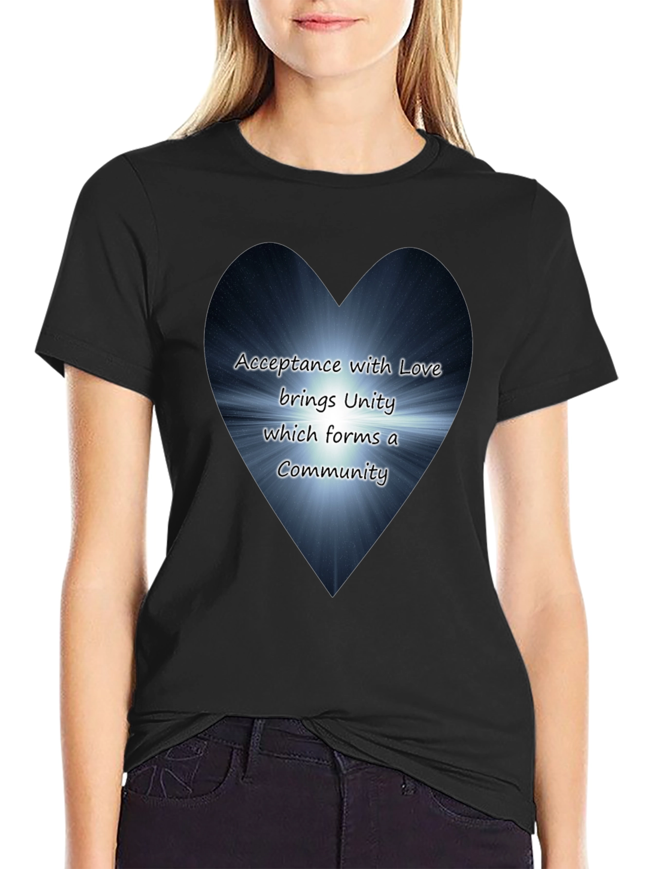 Love & Unity Heart Graphic T-Shirt - Acceptance Community