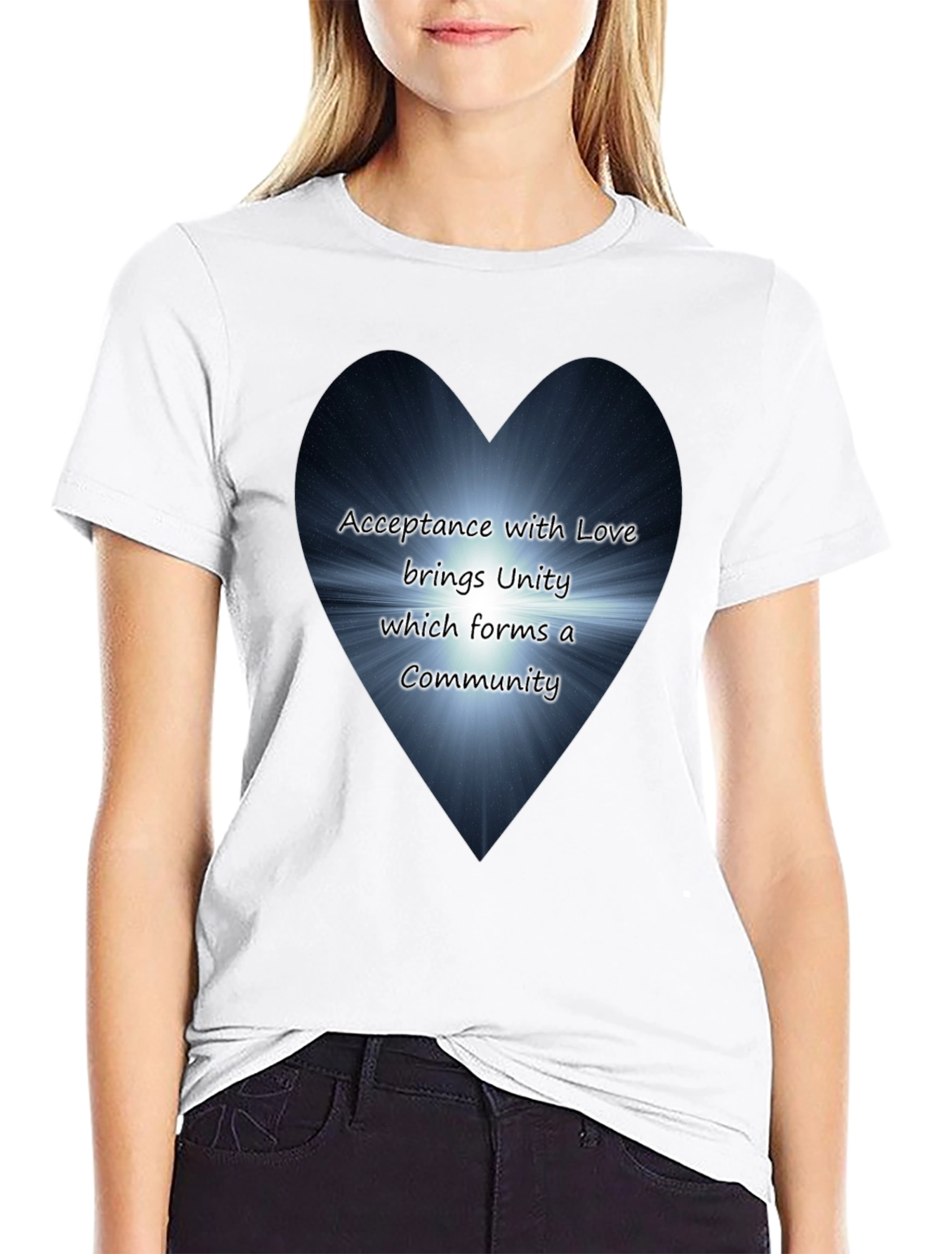 Love & Unity Heart Graphic T-Shirt - Acceptance Community