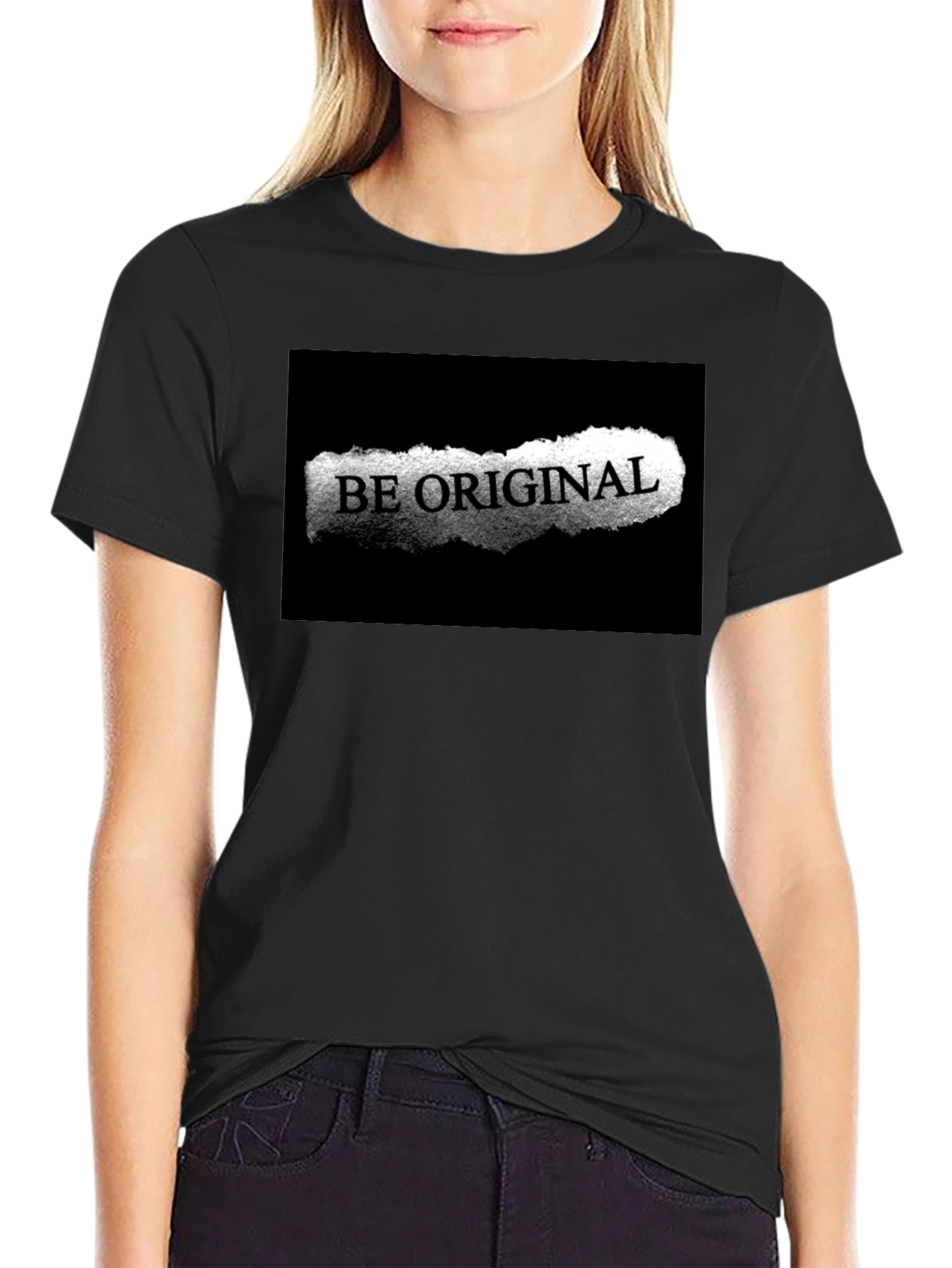 Be Original Black Graphic Tee